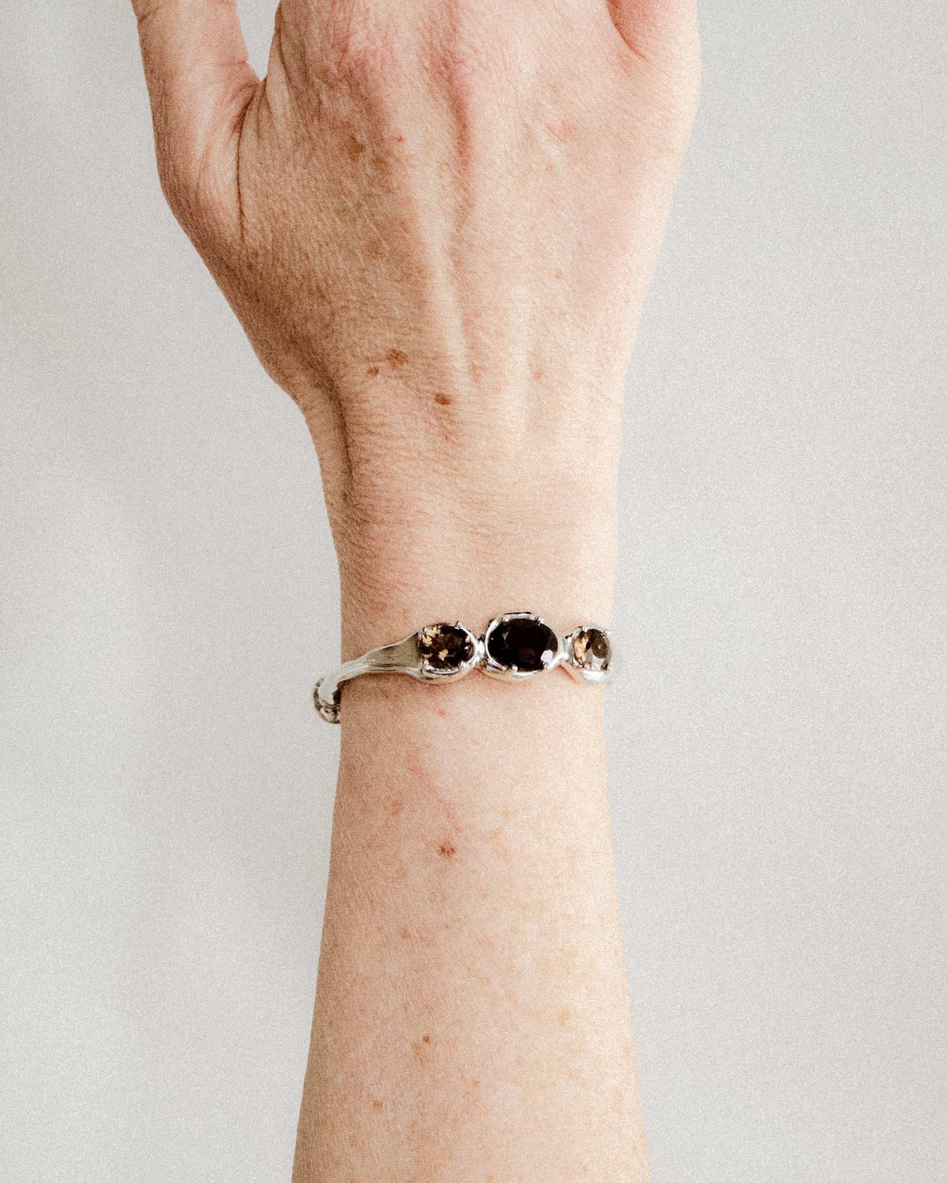 Triple Bangle — Smoked Quartz