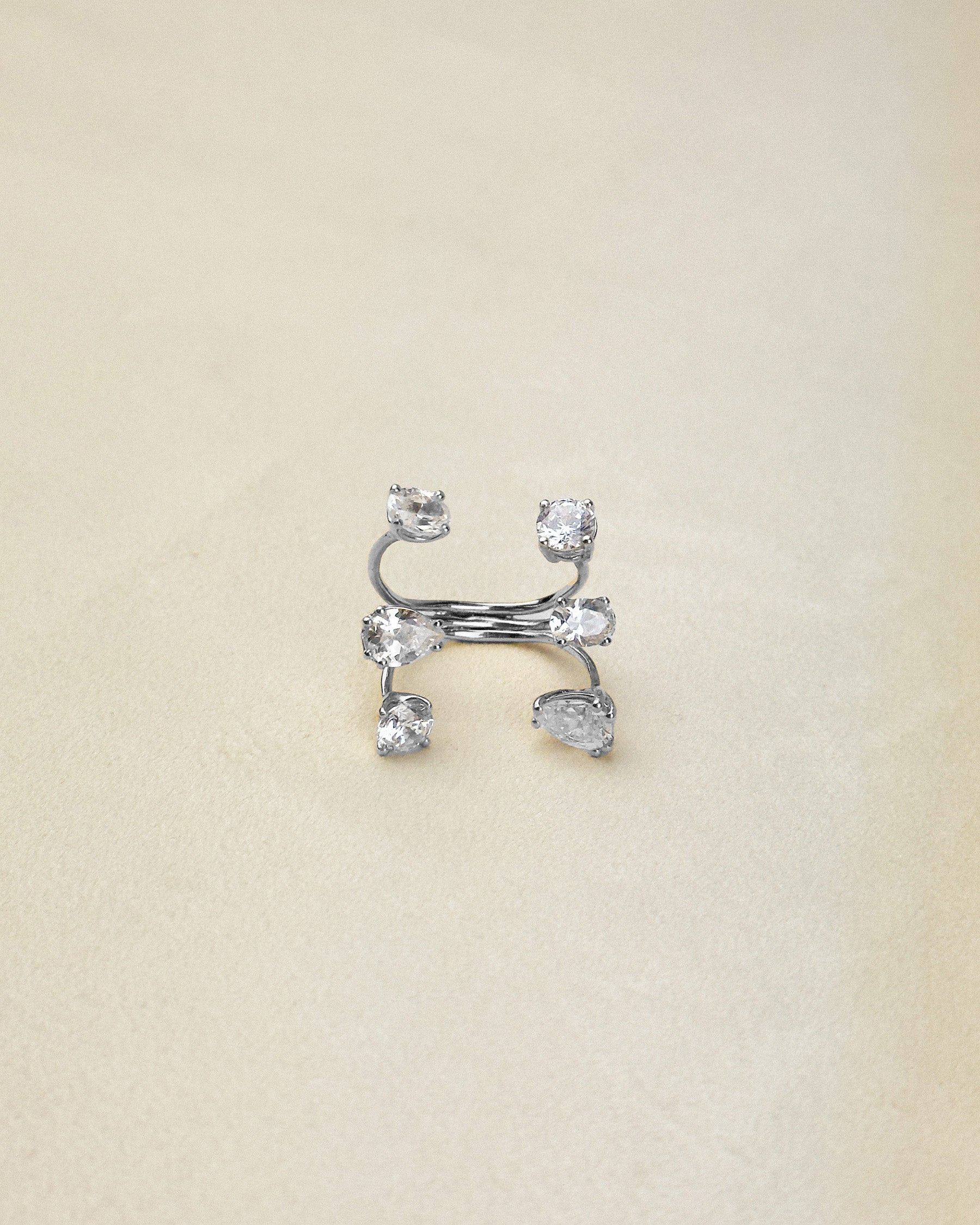 6 Stone Ring — Silver