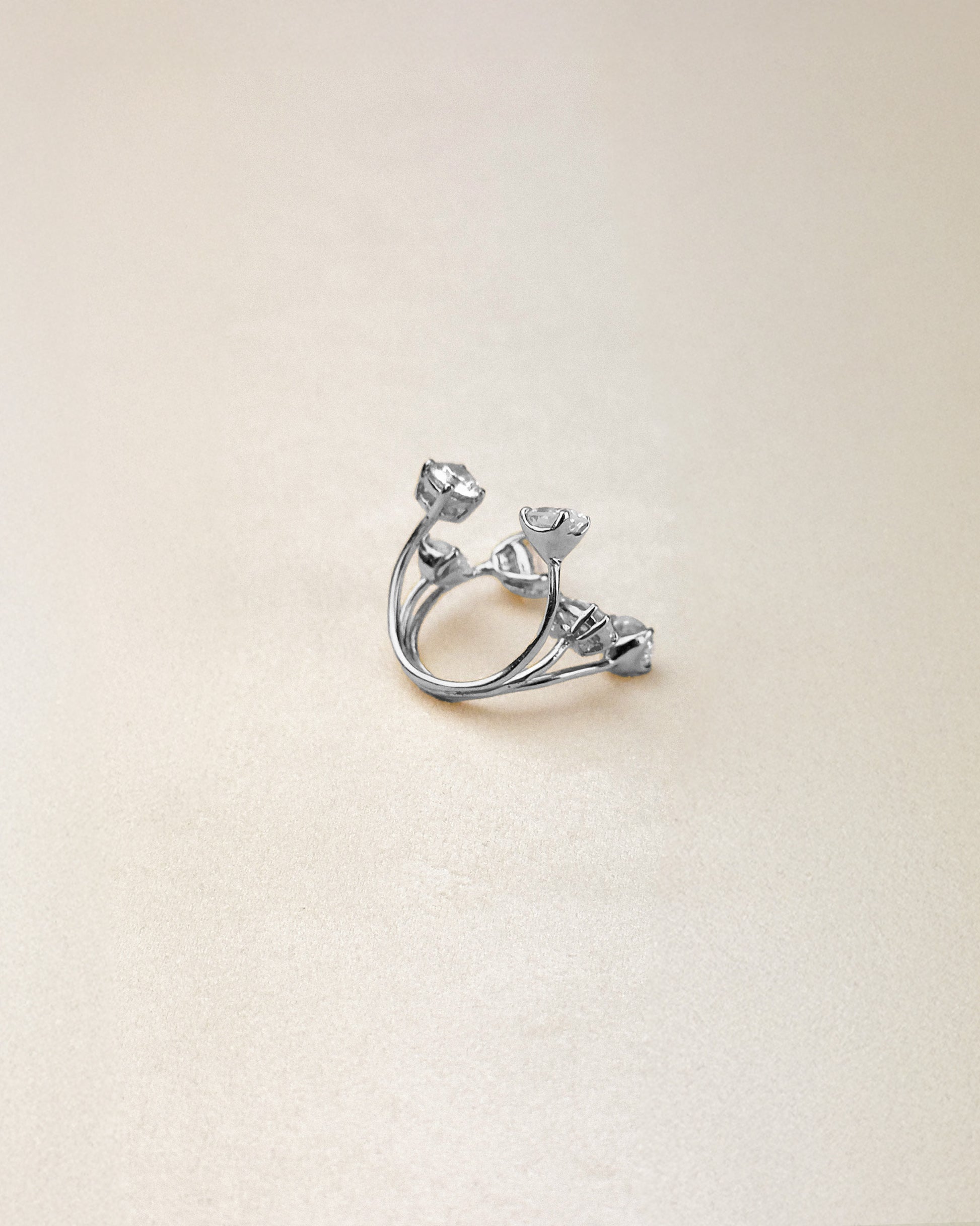 6 Stone Ring — Silver