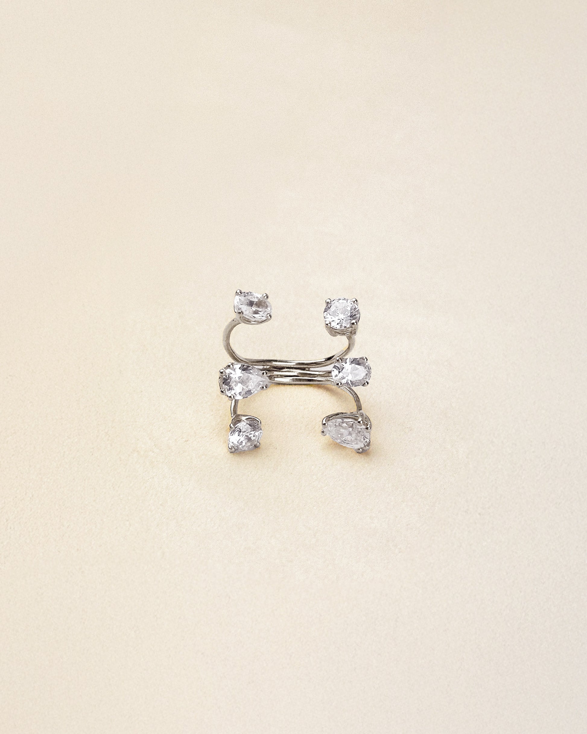 6 Stone Ring — Silver