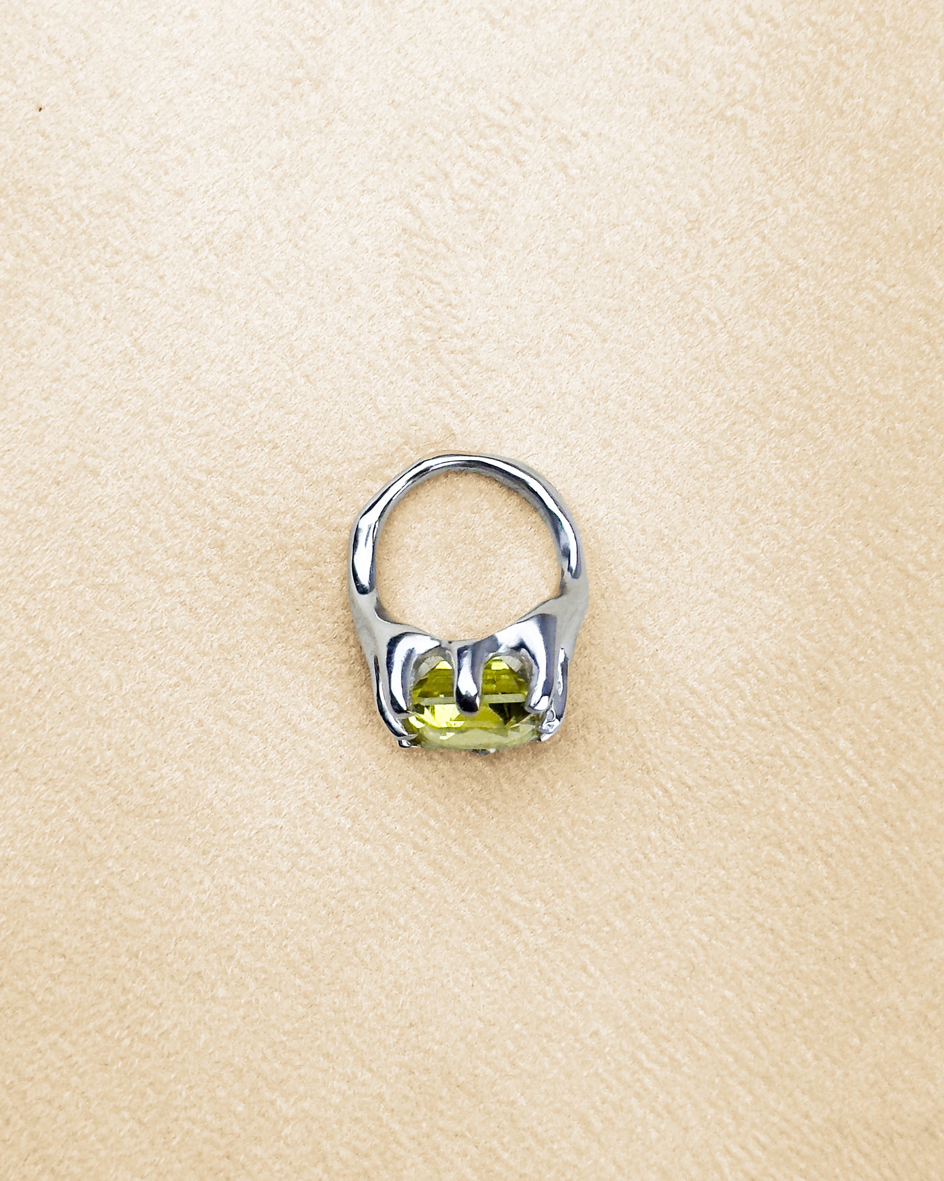 8 Prong Ring — Lemon Citrine