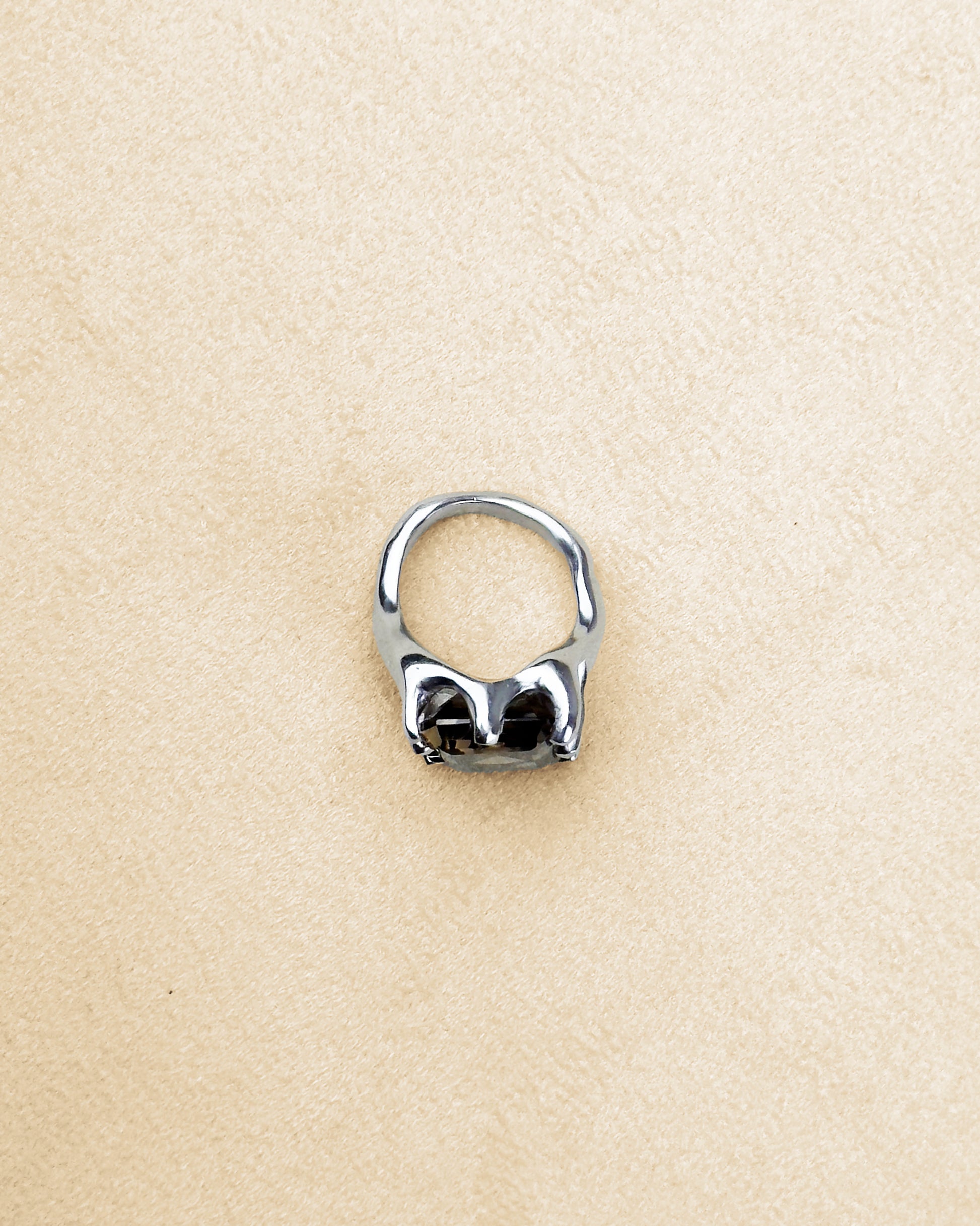 8 Prong Ring — Smokey Quartz