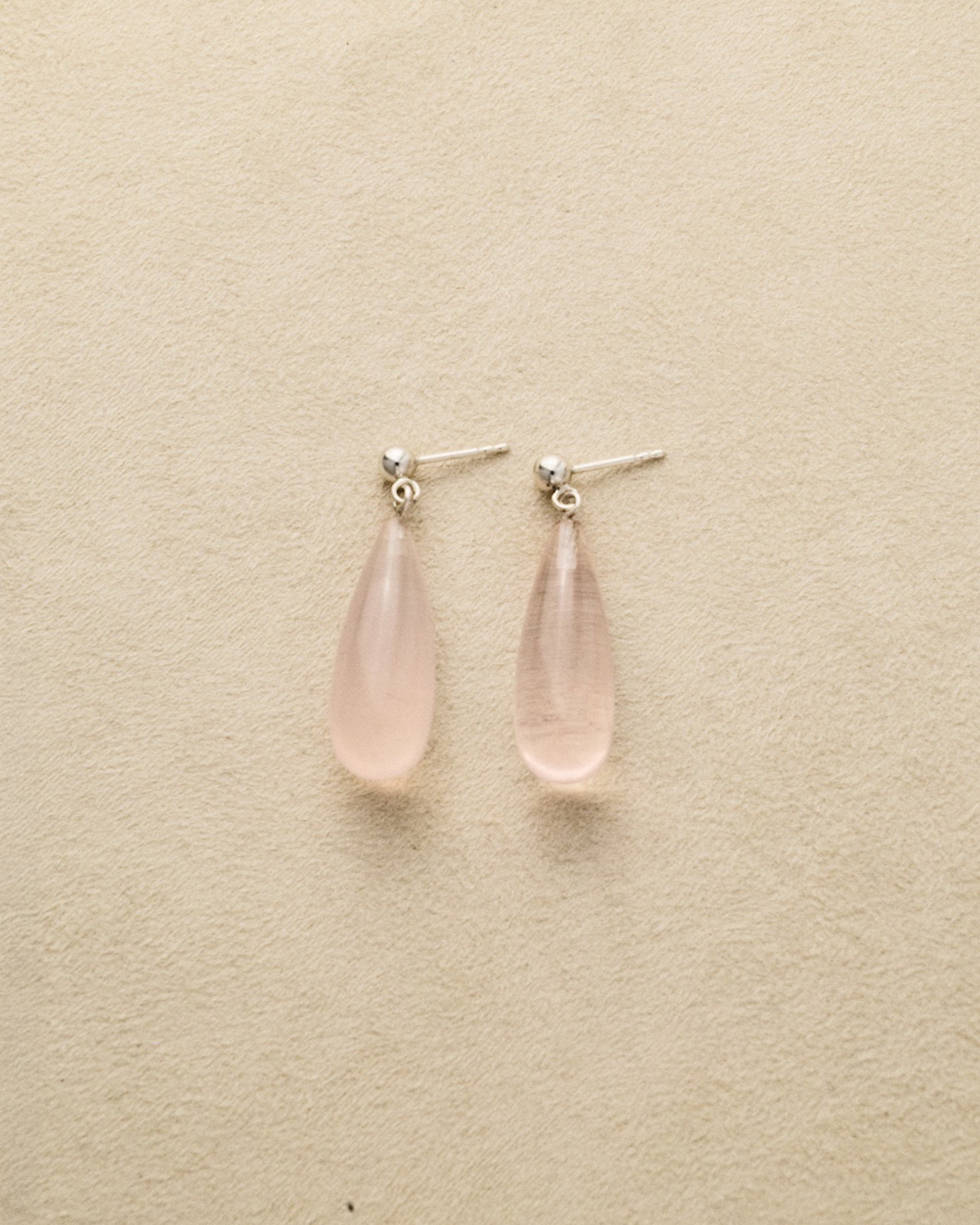 Ear Drop — Rose Quartz
