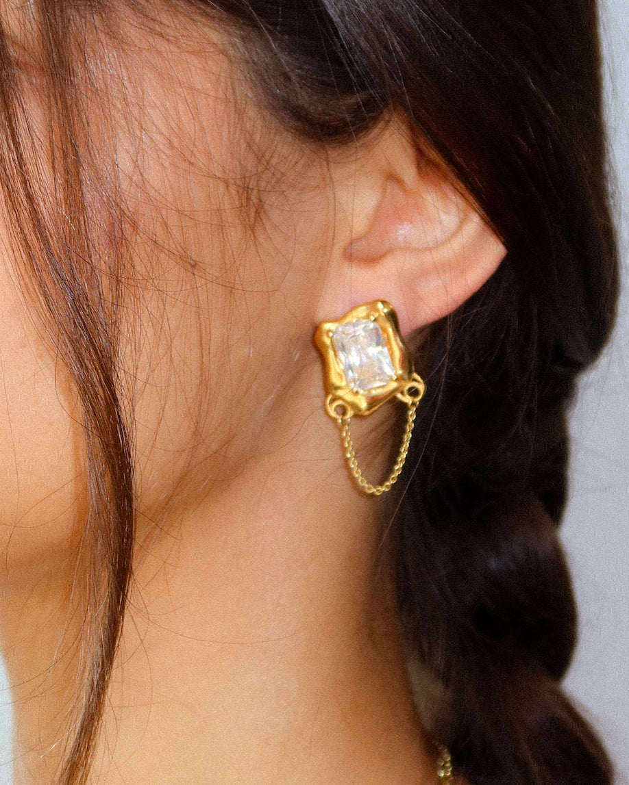 Chain Earring — Gold Vermeil
