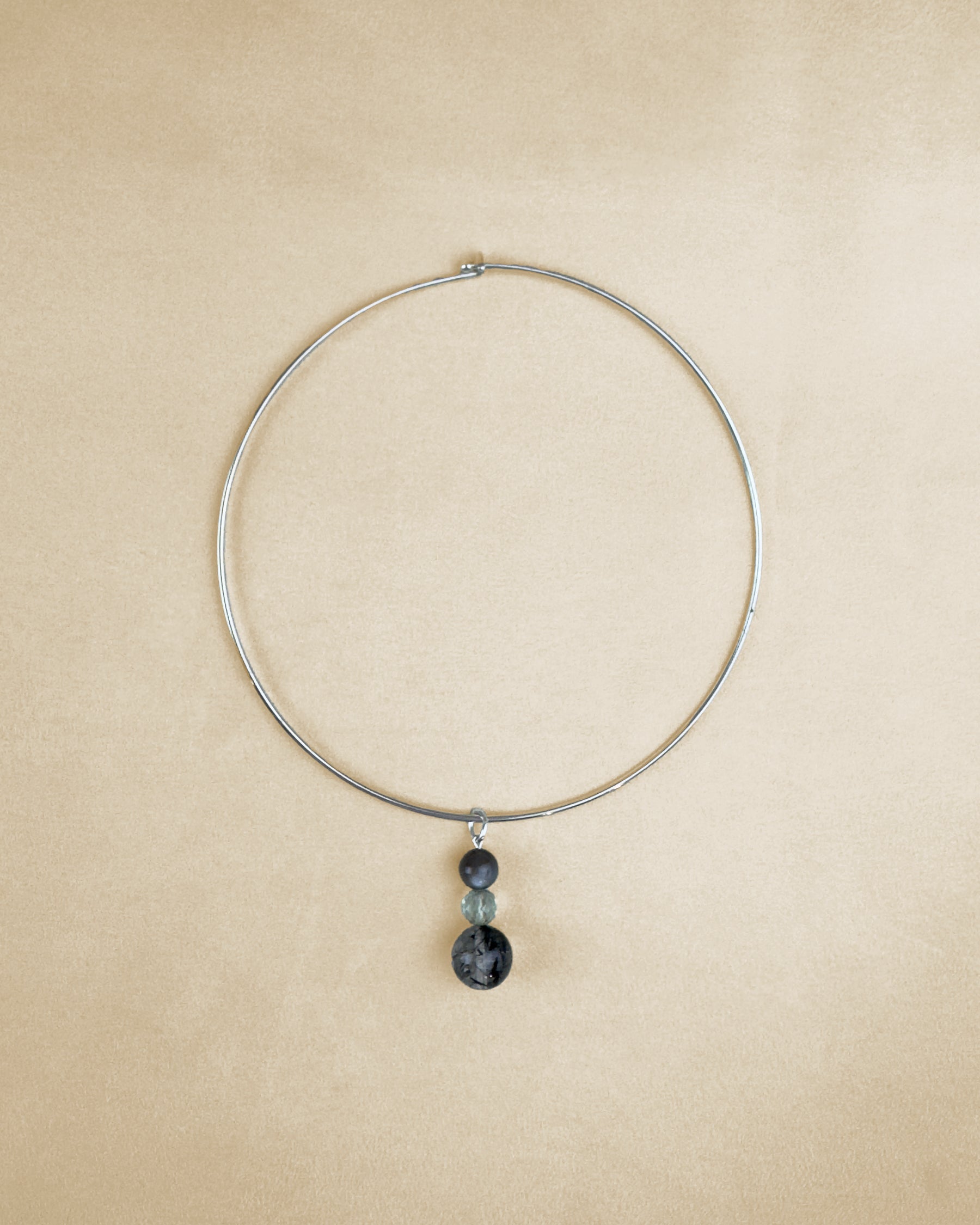 Interstellar Necktube — Black Rutilated Quartz