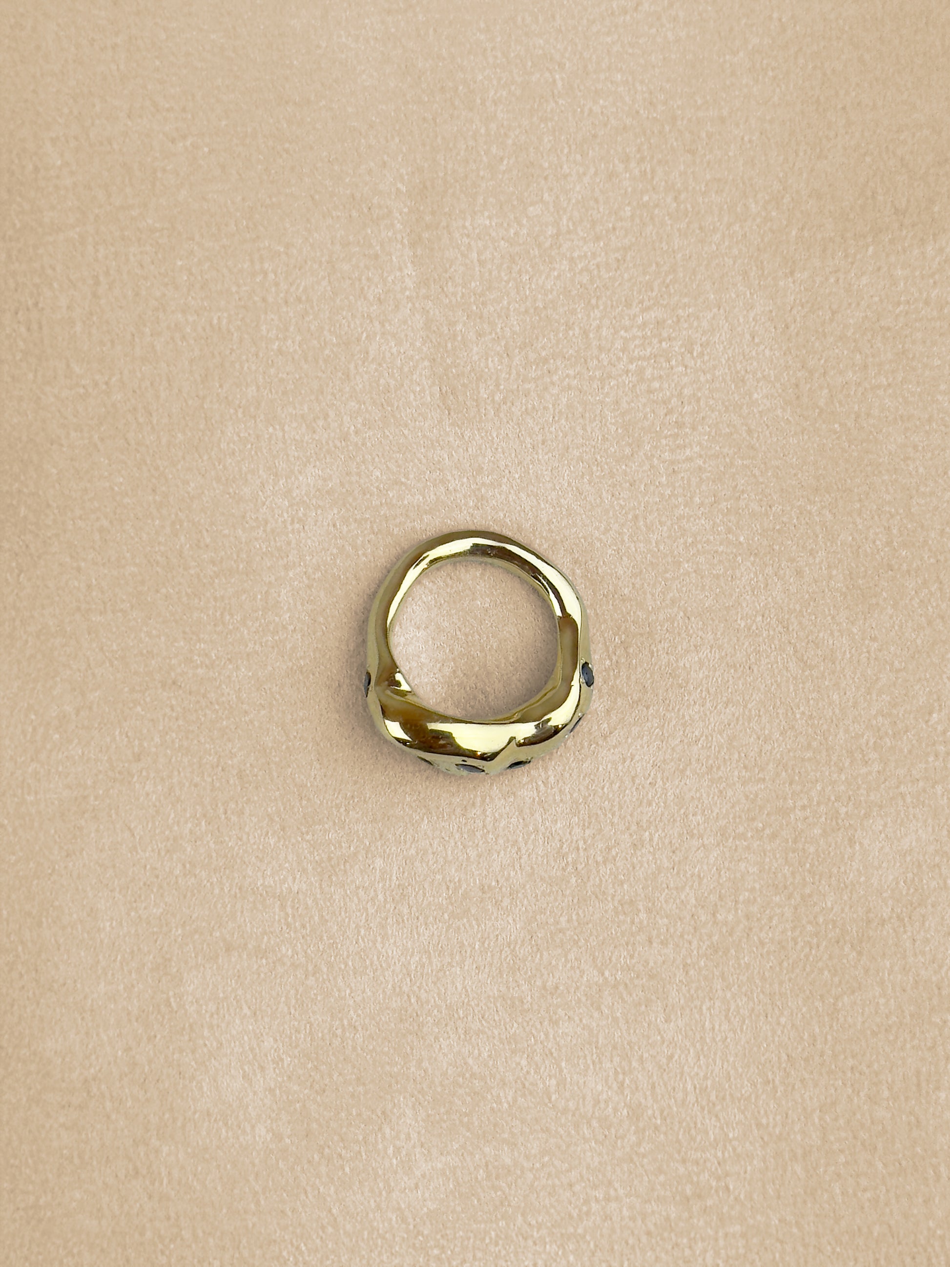 Jellybean – Amethyst & Onyx – 18K Gold Plated