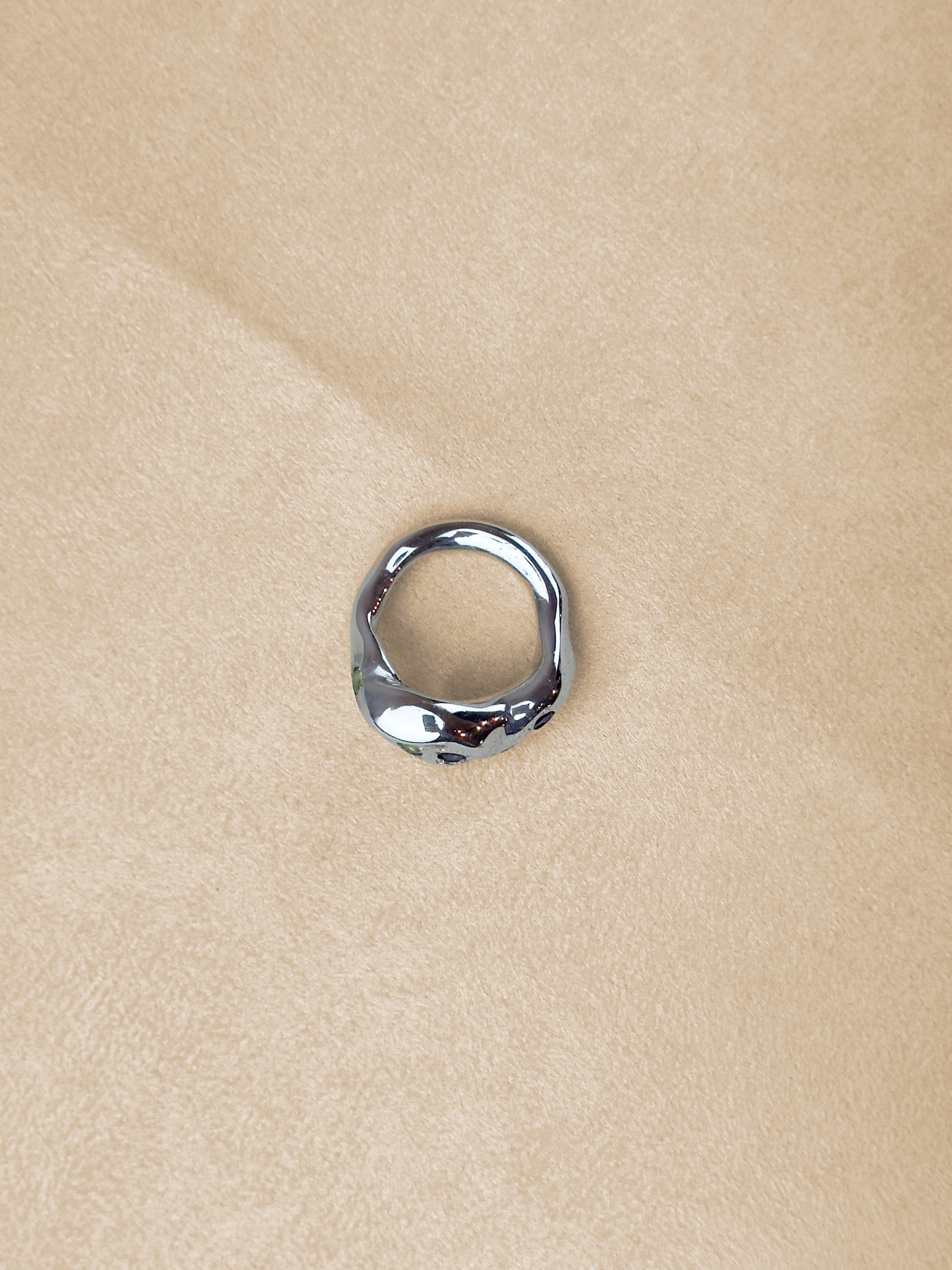 Jellybean – Amethyst & Peridot – Rhodium Plated