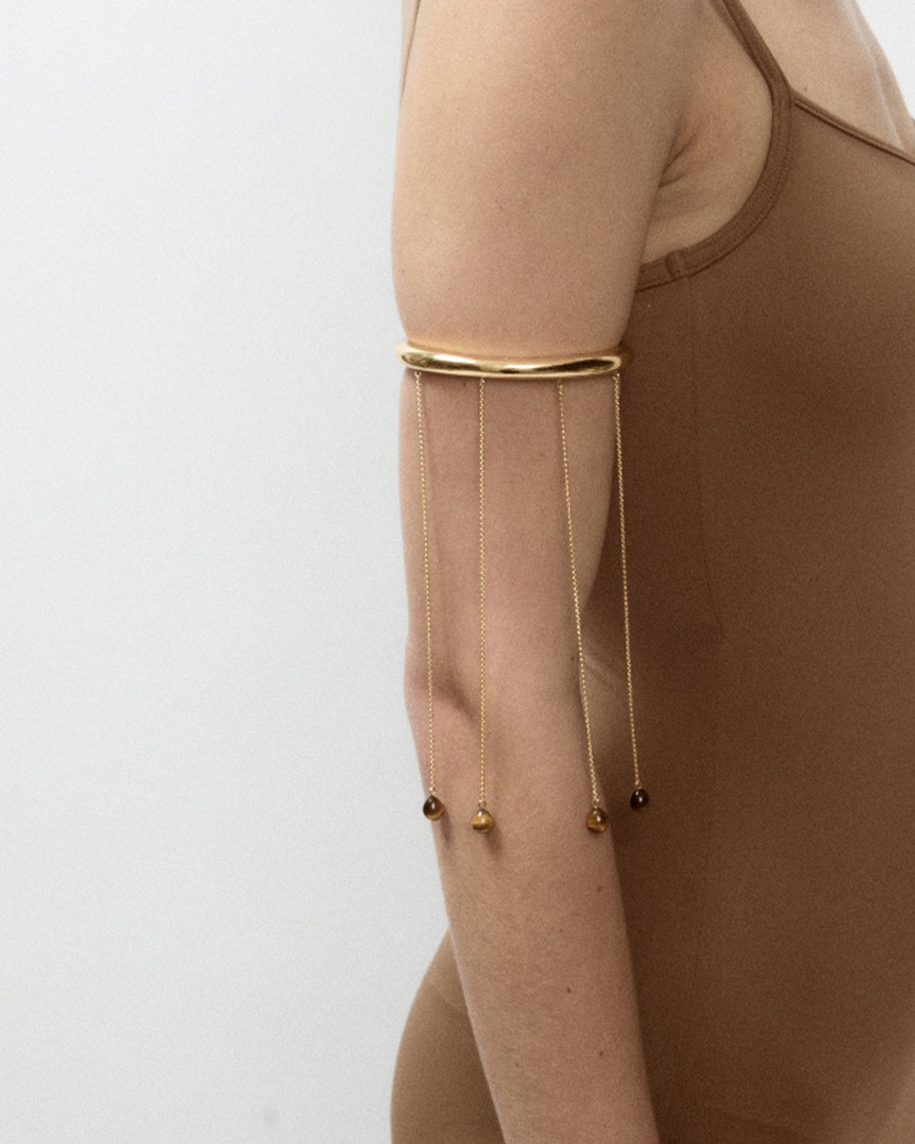 Drops Arm Cuff — Tiger Eye