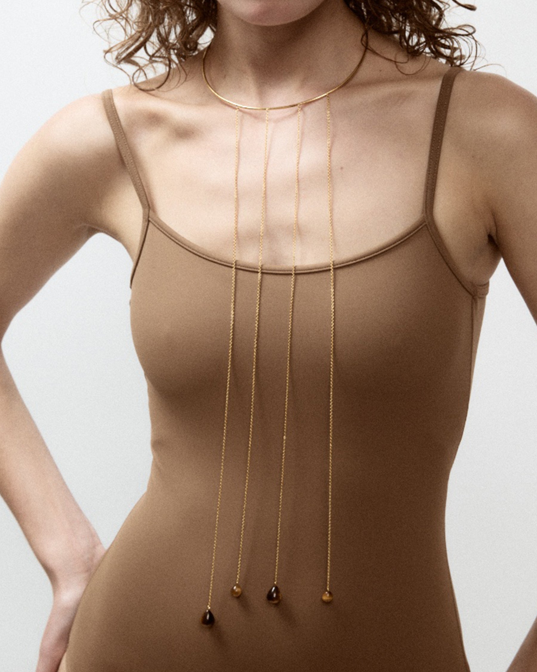 Drops Necktube — Tiger Eye