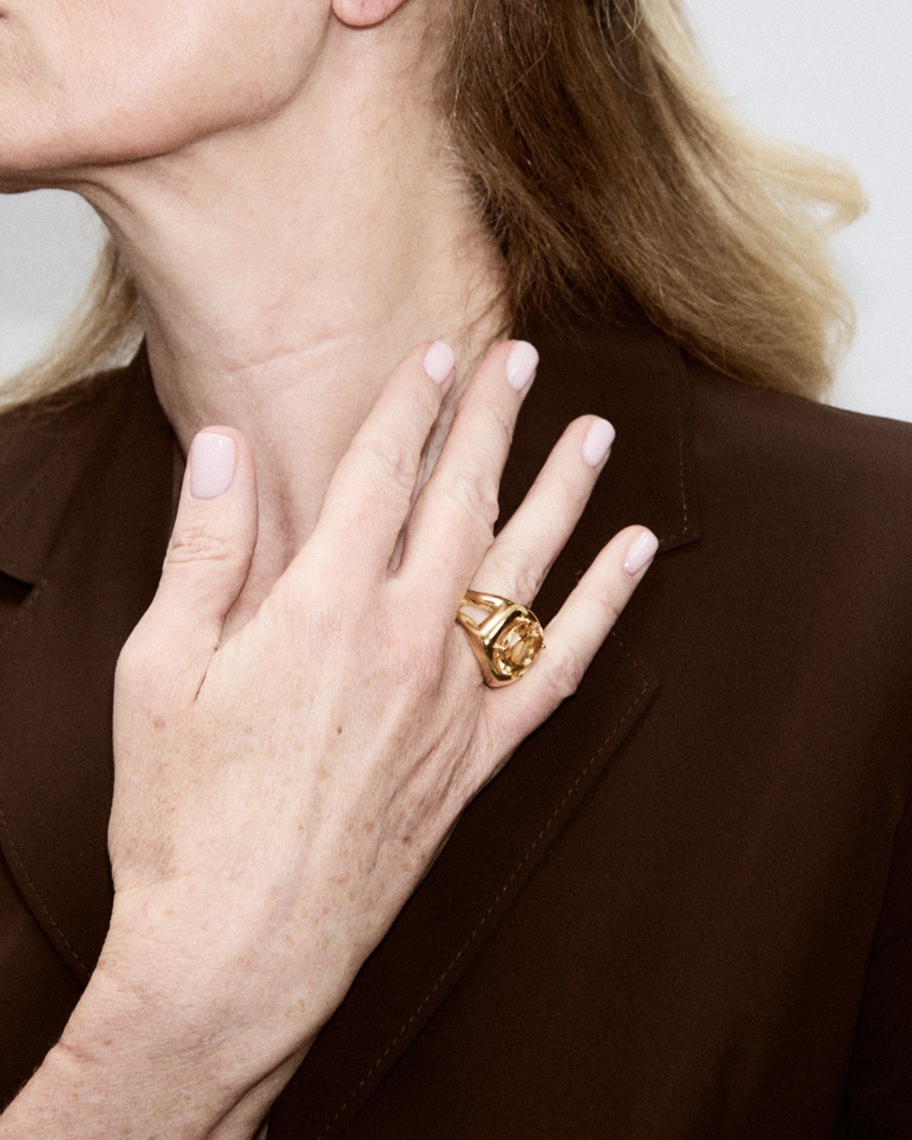 Odd Ring — Citrine