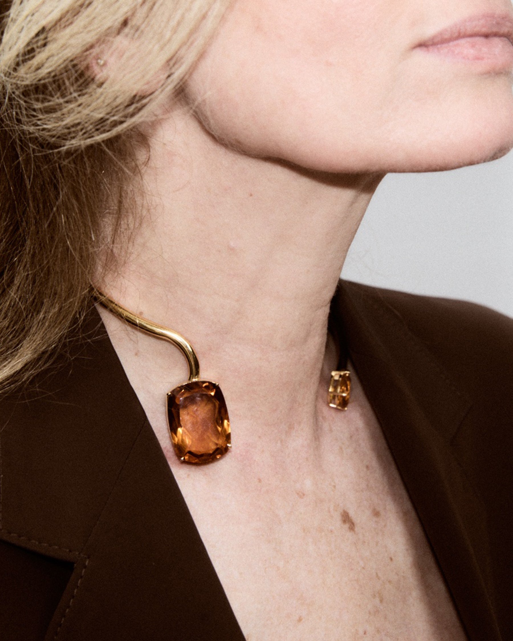 Choker 2 Stones — Citrine