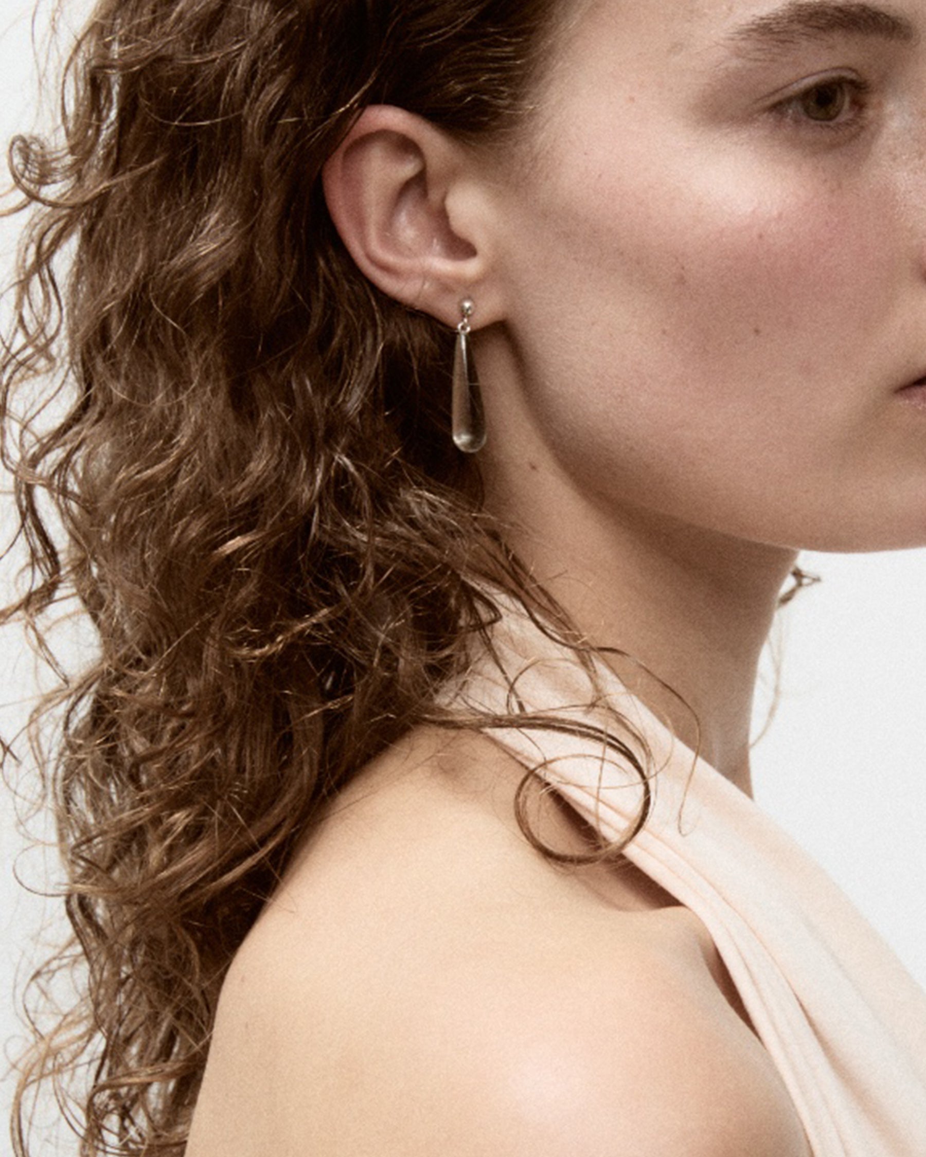 Ear Drop — Prasiolite