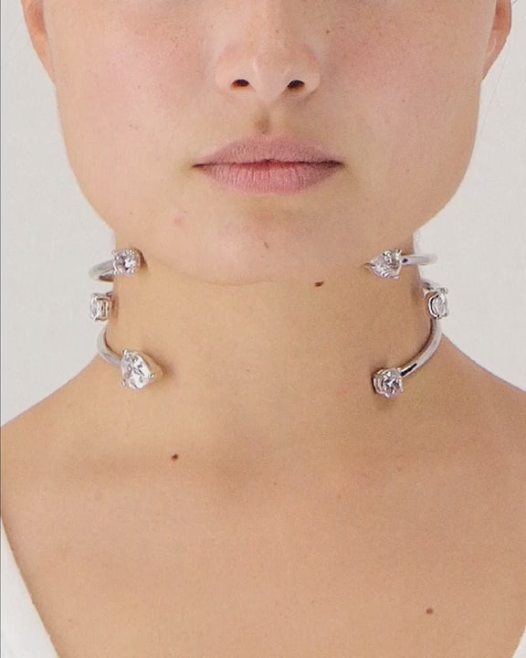 6 Stone Choker — Zirconia