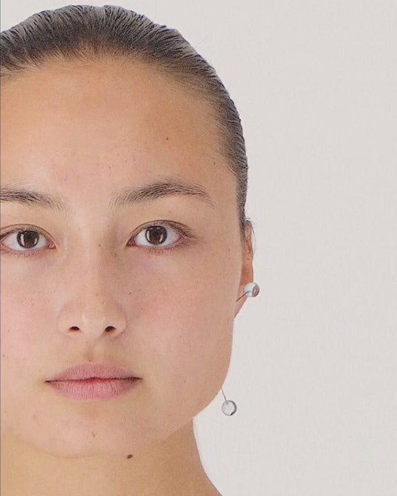 Antenna Earring — Sky Topaz