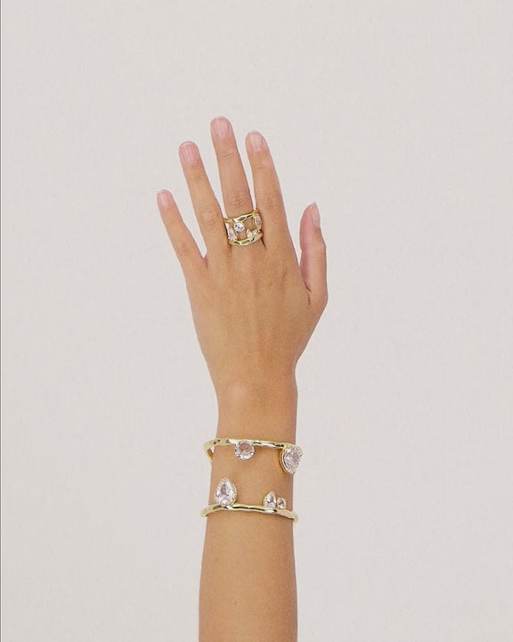 Micro Bracelet Ring — Gold Vermeil