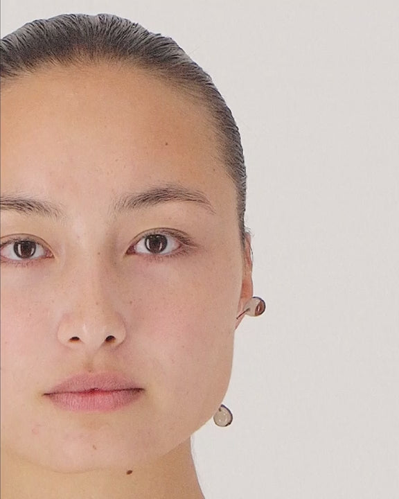 Antenna Earring — Smoked Quartz