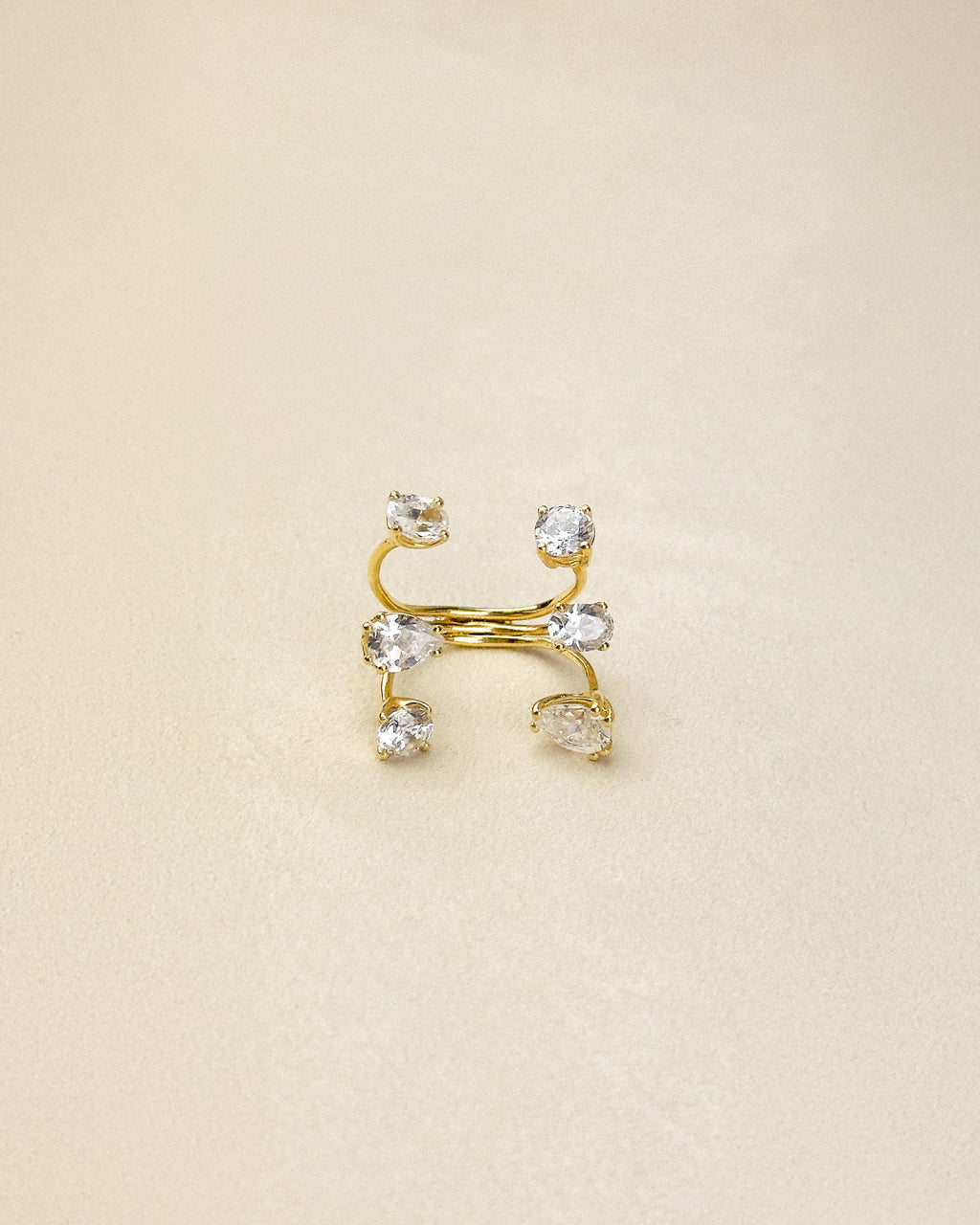 6 Stone Ring — Gold Vermeil