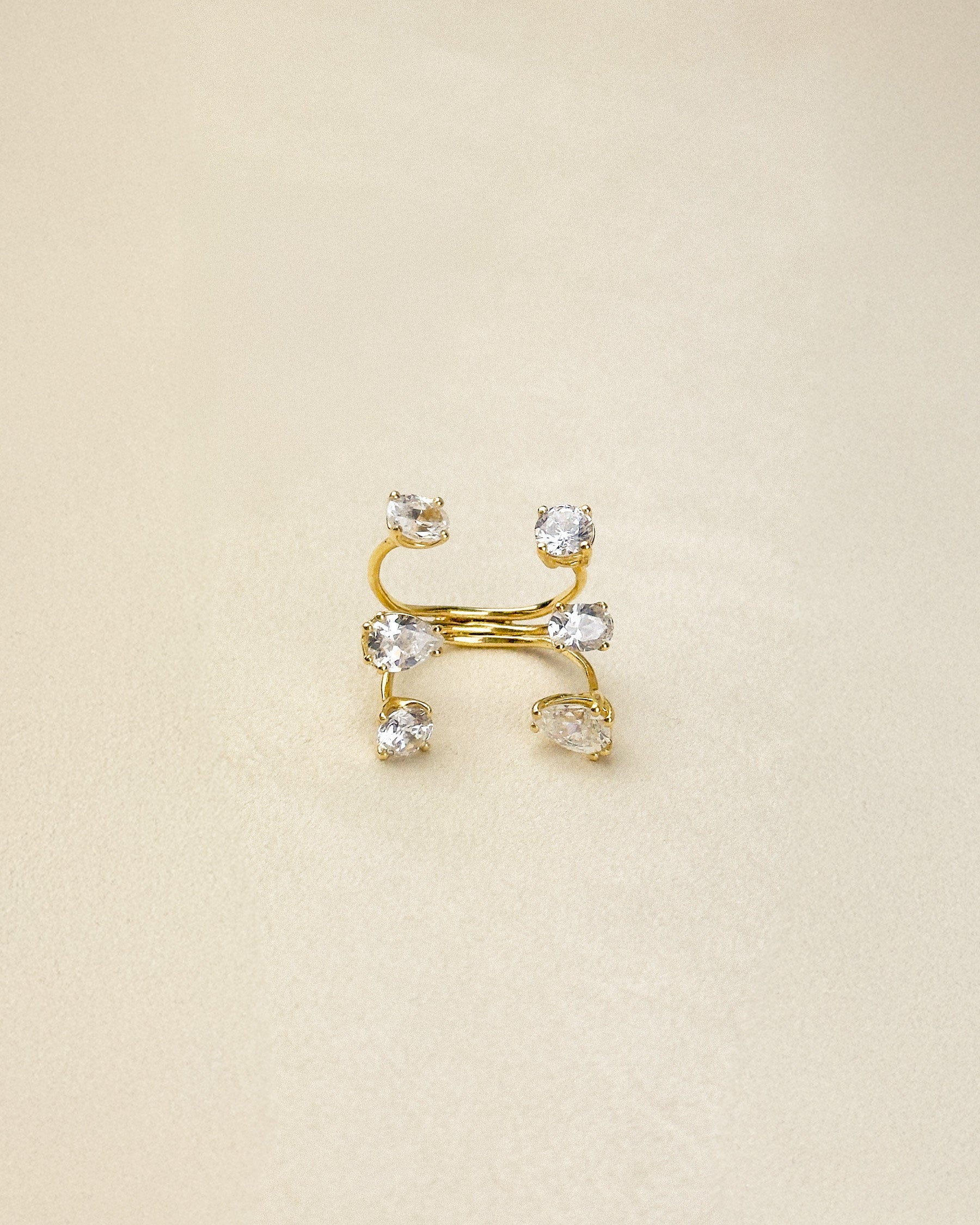 6 Stone Ring — Gold Vermeil