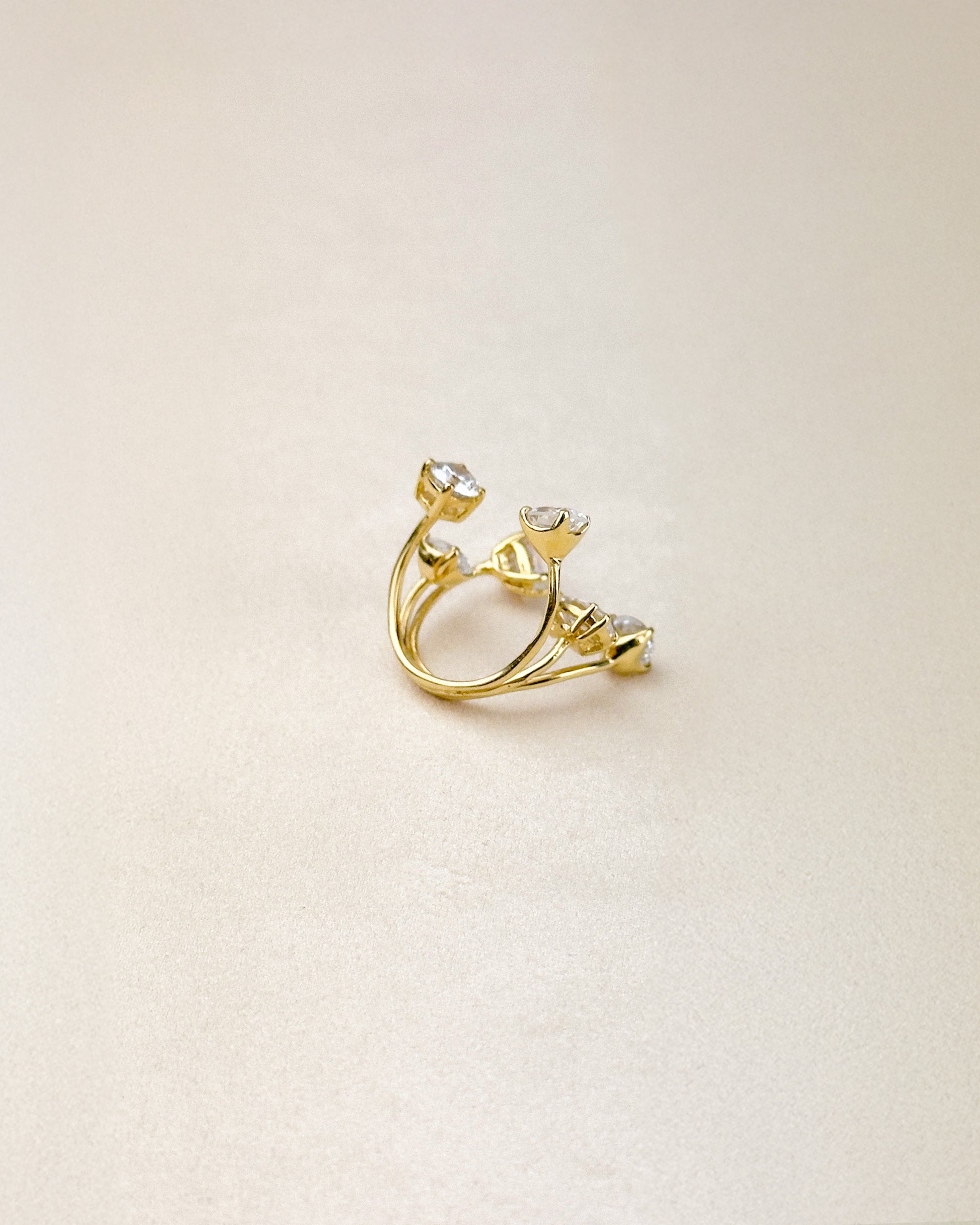6 Stone Ring — Gold Vermeil