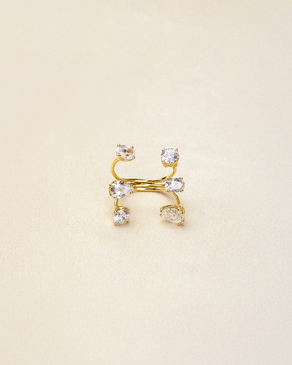 6 Stone Ring — Gold Vermeil