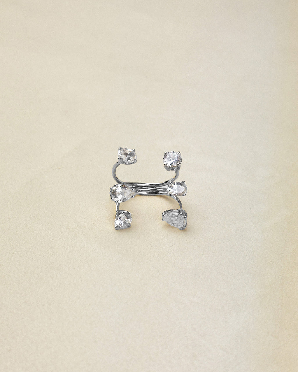 6 Stone Ring — Silver