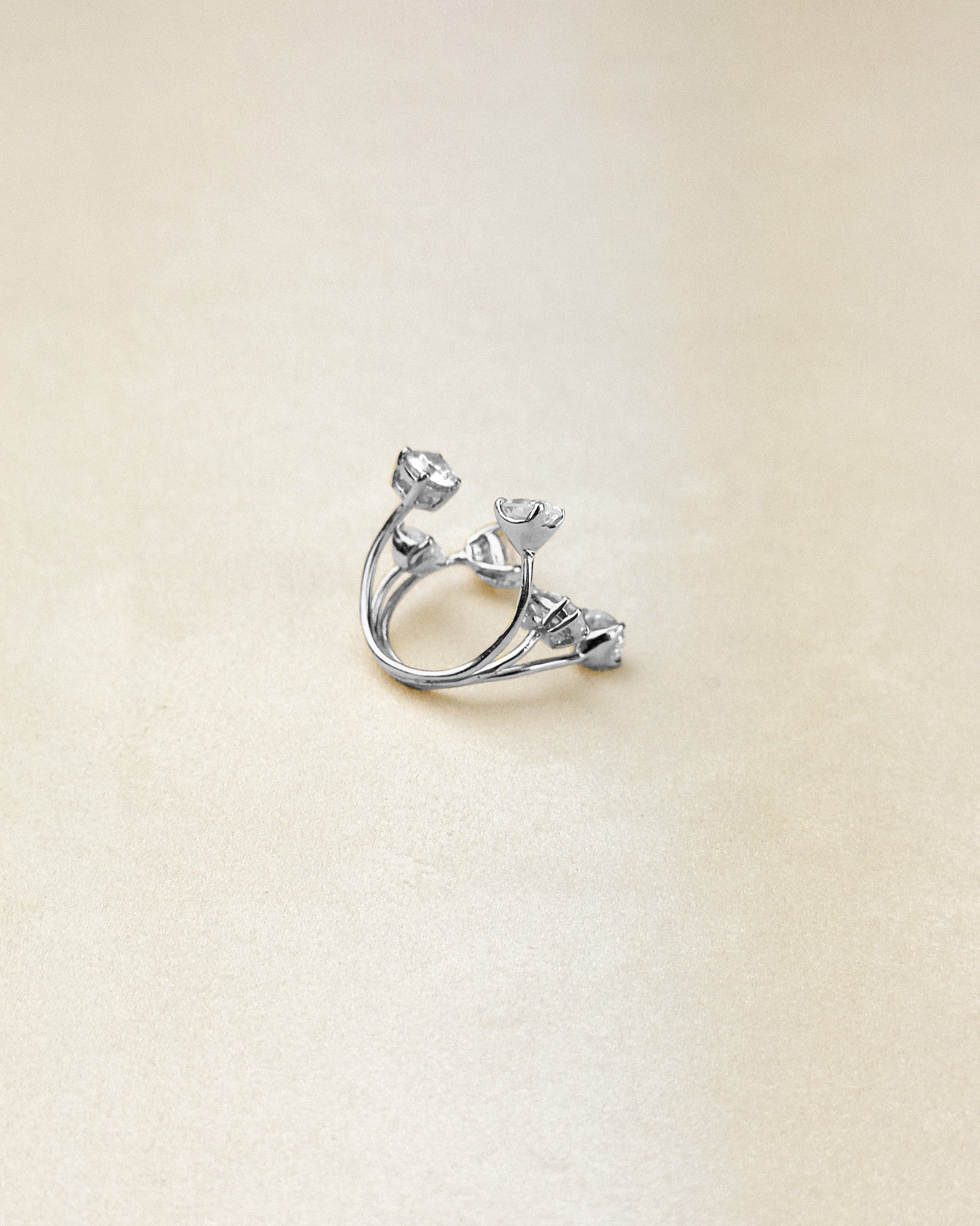 6 Stone Ring — Silver