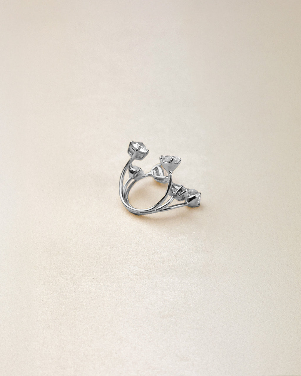 6 Stone Ring — Silver