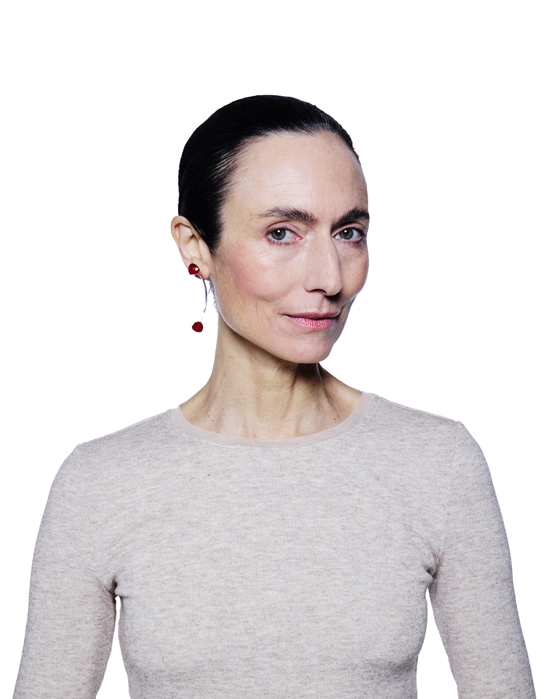 Antenna Earring — Carnelian