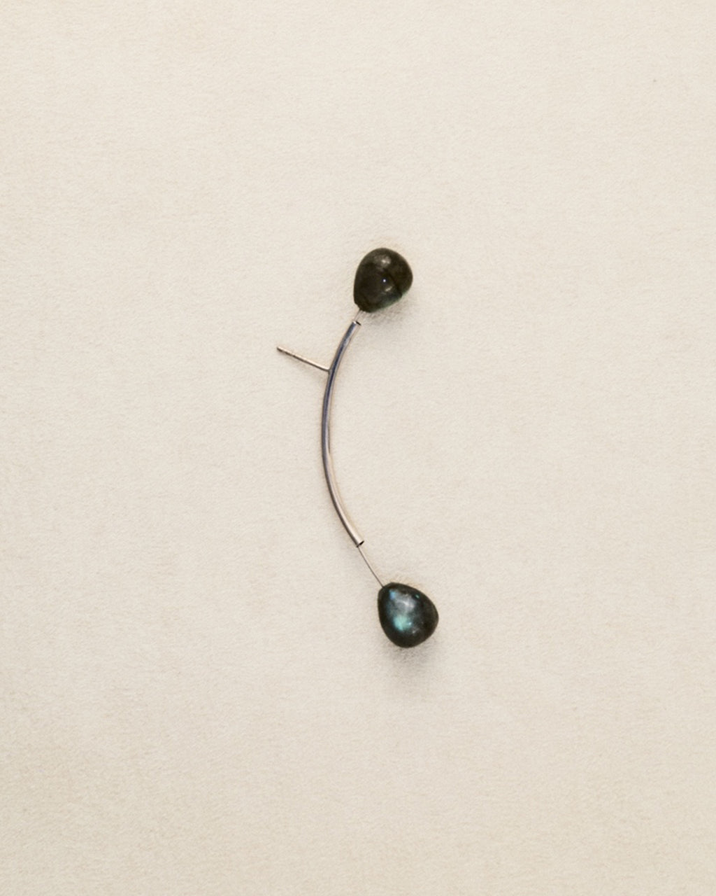 Antenna Earring — Labradorite