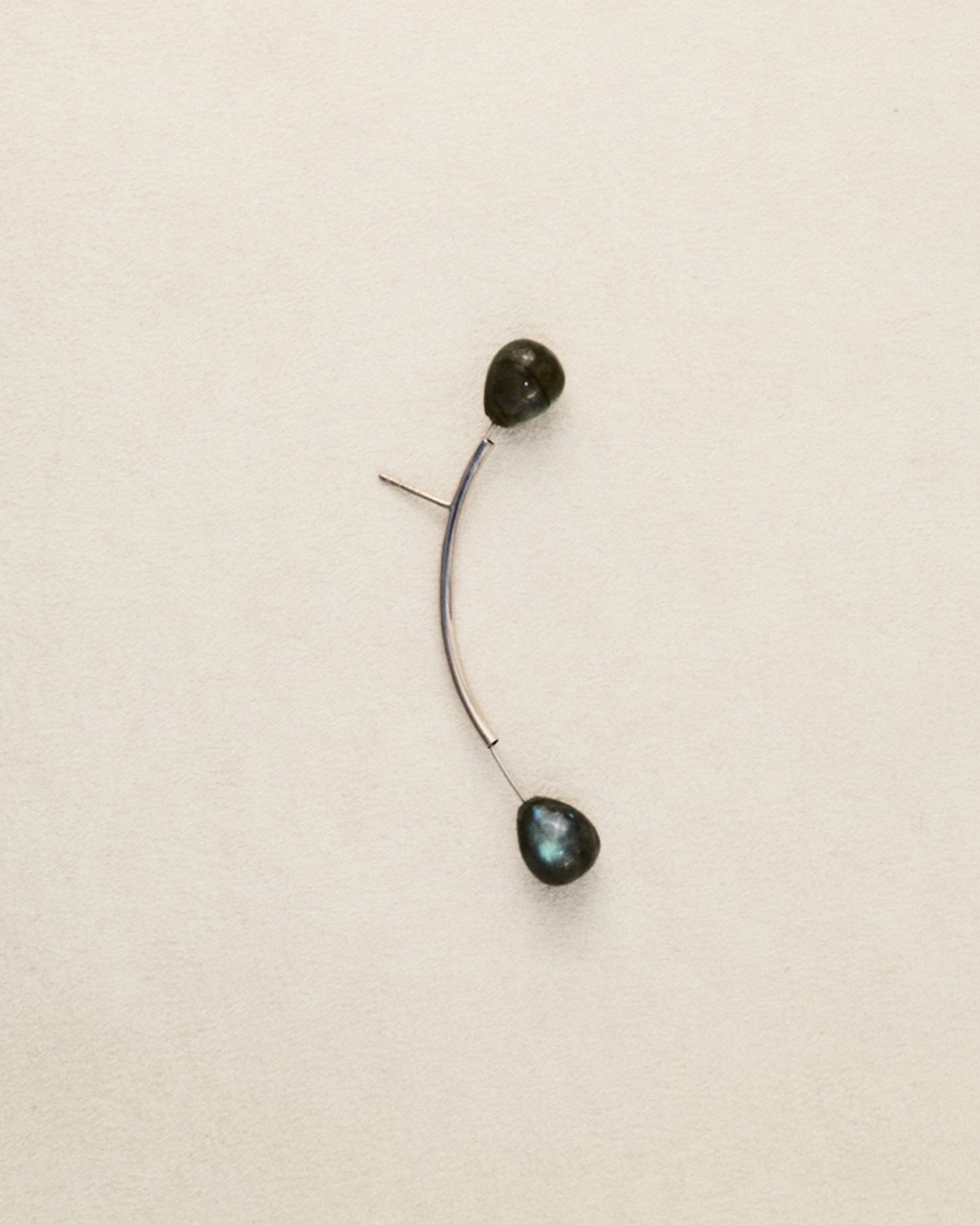 Antenna Earring — Labradorite