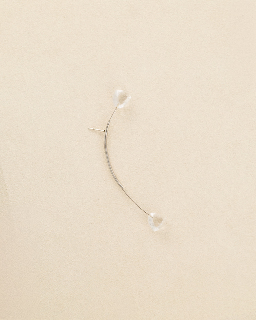 Antenna Earring — Mountain Crystal