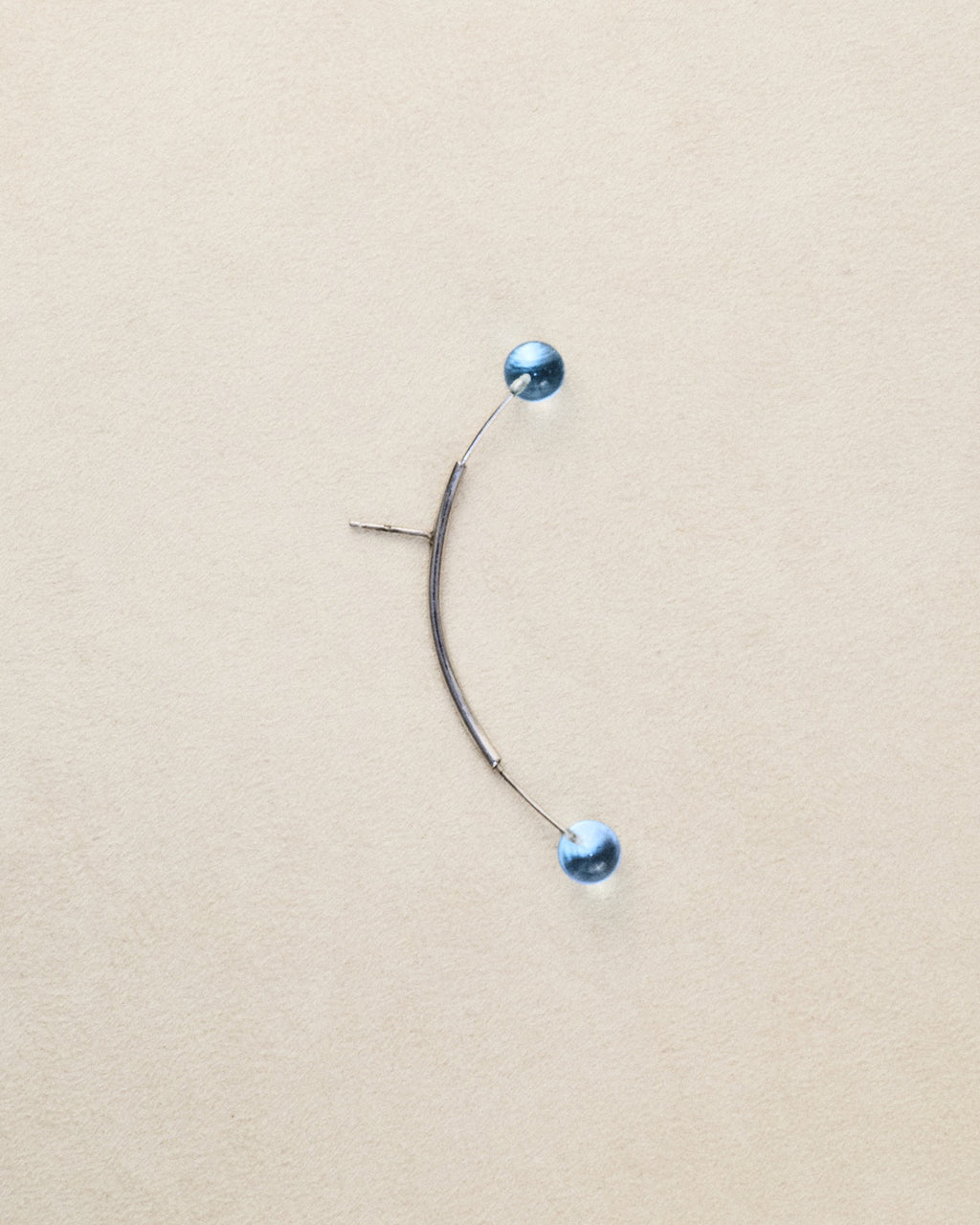 Antenna Earring — Sky Topaz