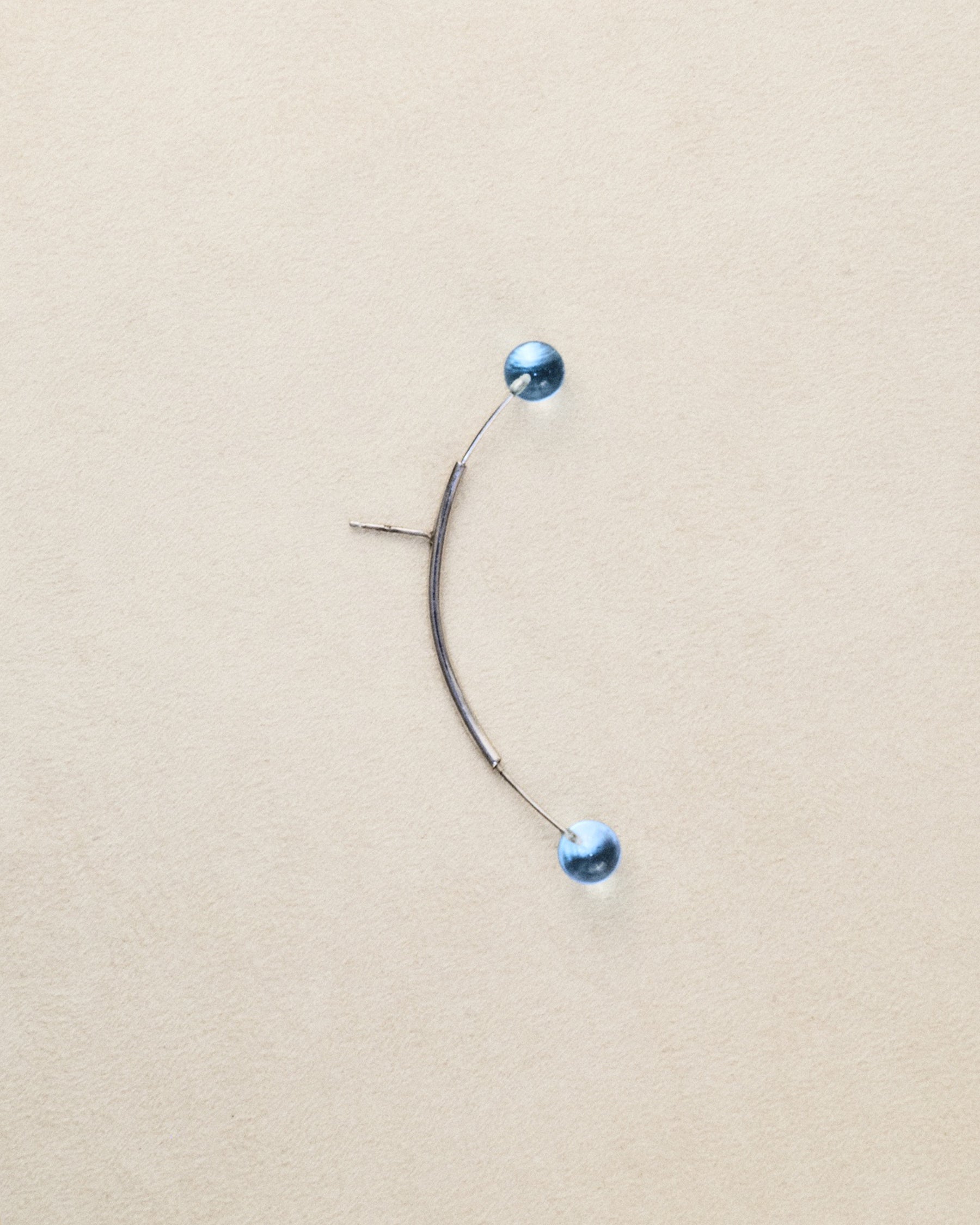 Antenna Earring — Sky Topaz