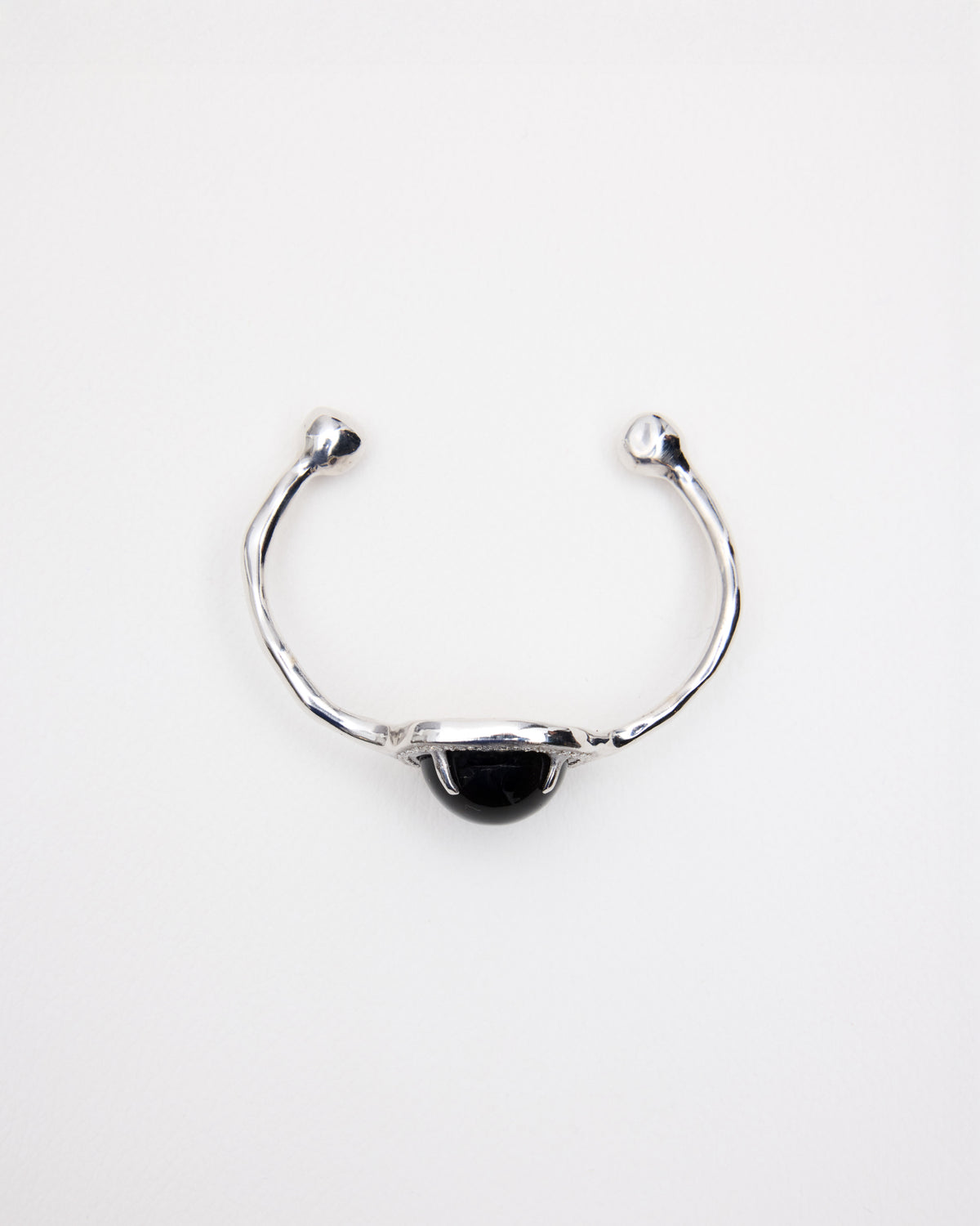 Cabochon Pavé Bangle — Smoky Quartz