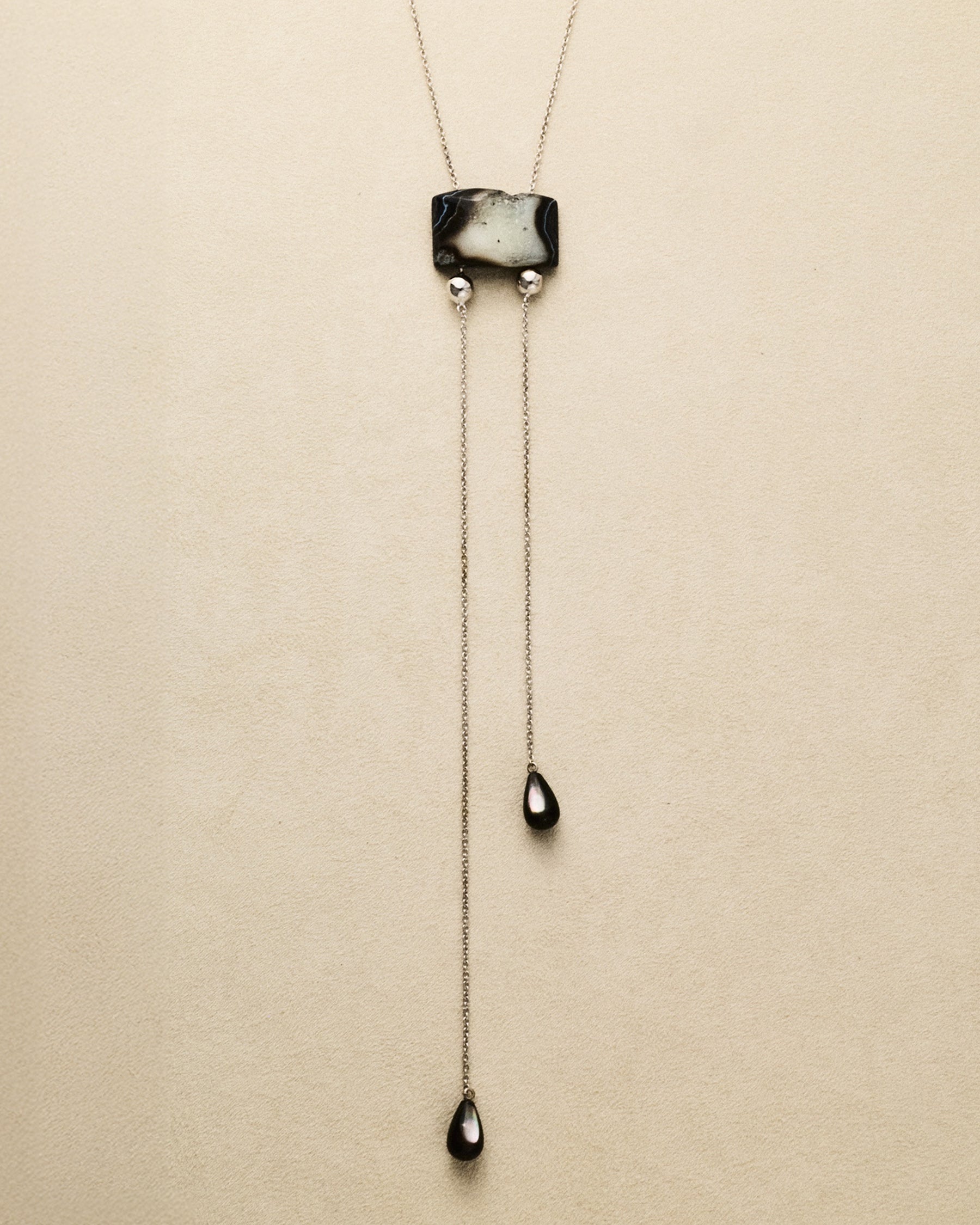 Cowboy Necklace — Rhodium Plated
