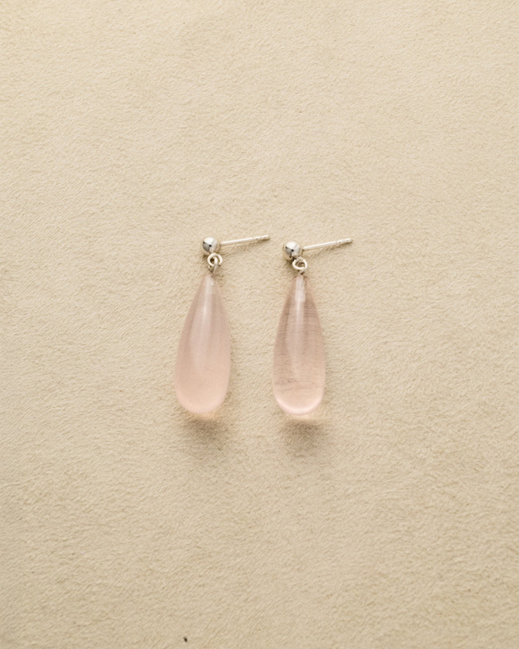 Ear Drop — Rose Quartz