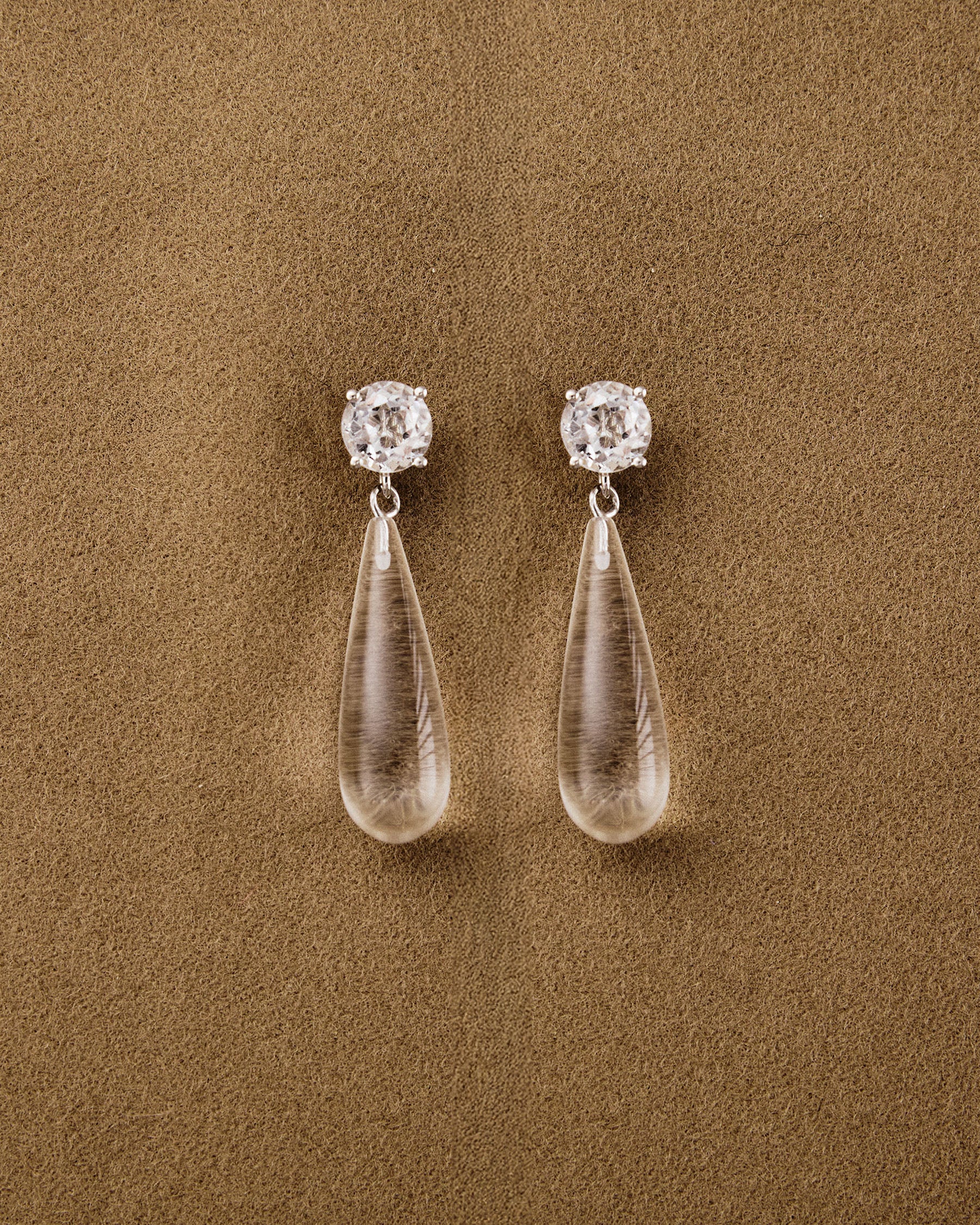 Ear Drop — Mountain Crystal | IZABO