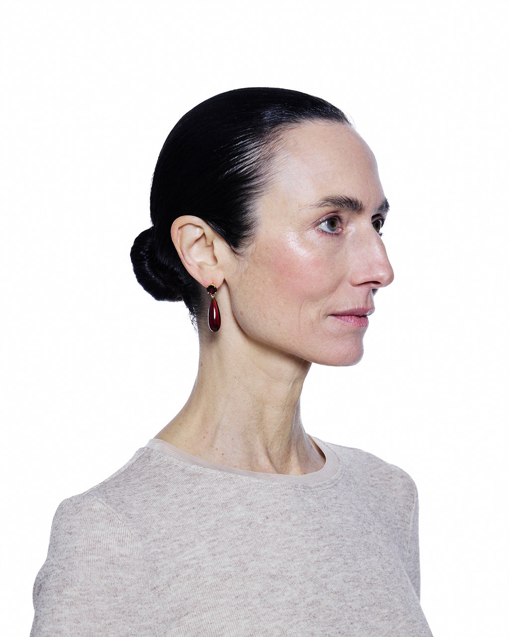Ear Drop Lux — Garnet