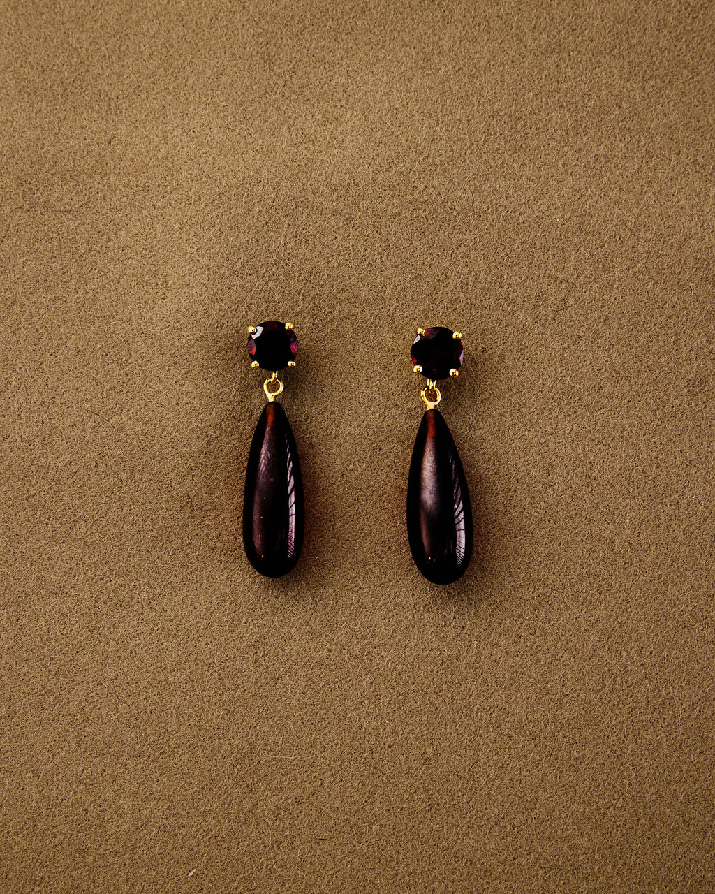 Ear Drop Lux — Garnet