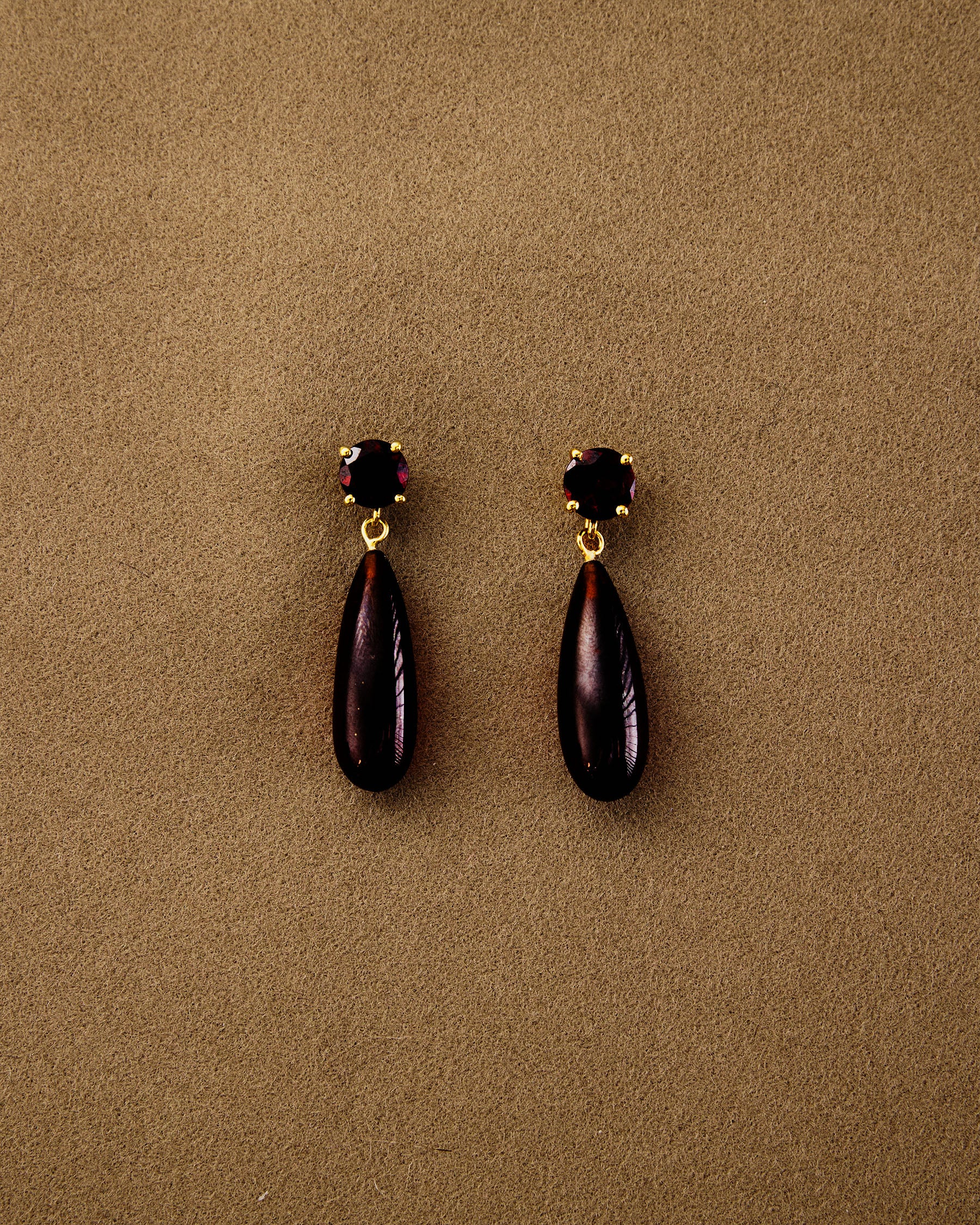 Ear Drop Lux — Garnet