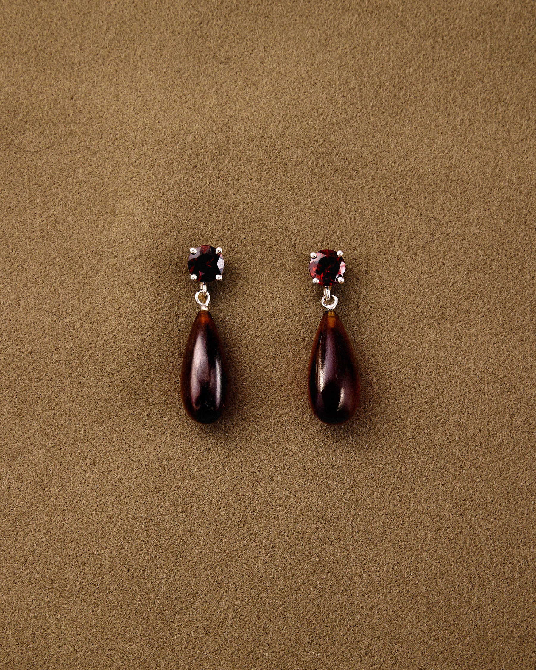 Ear Drop Lux — Garnet