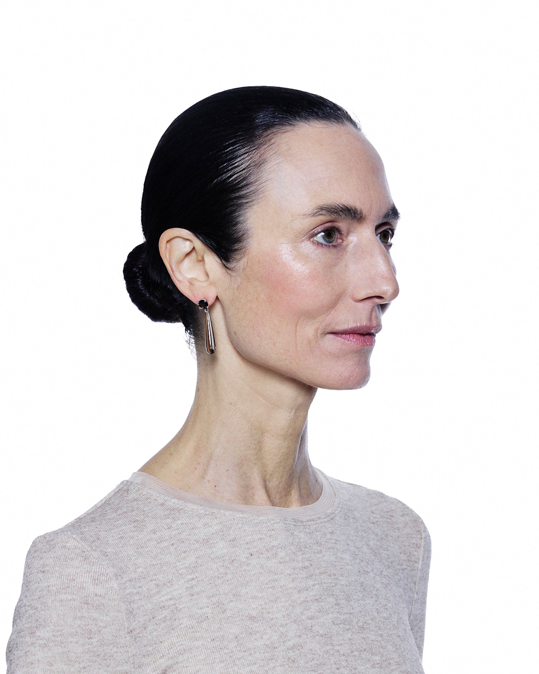 Ear Drop Lux — Smokey Quartz