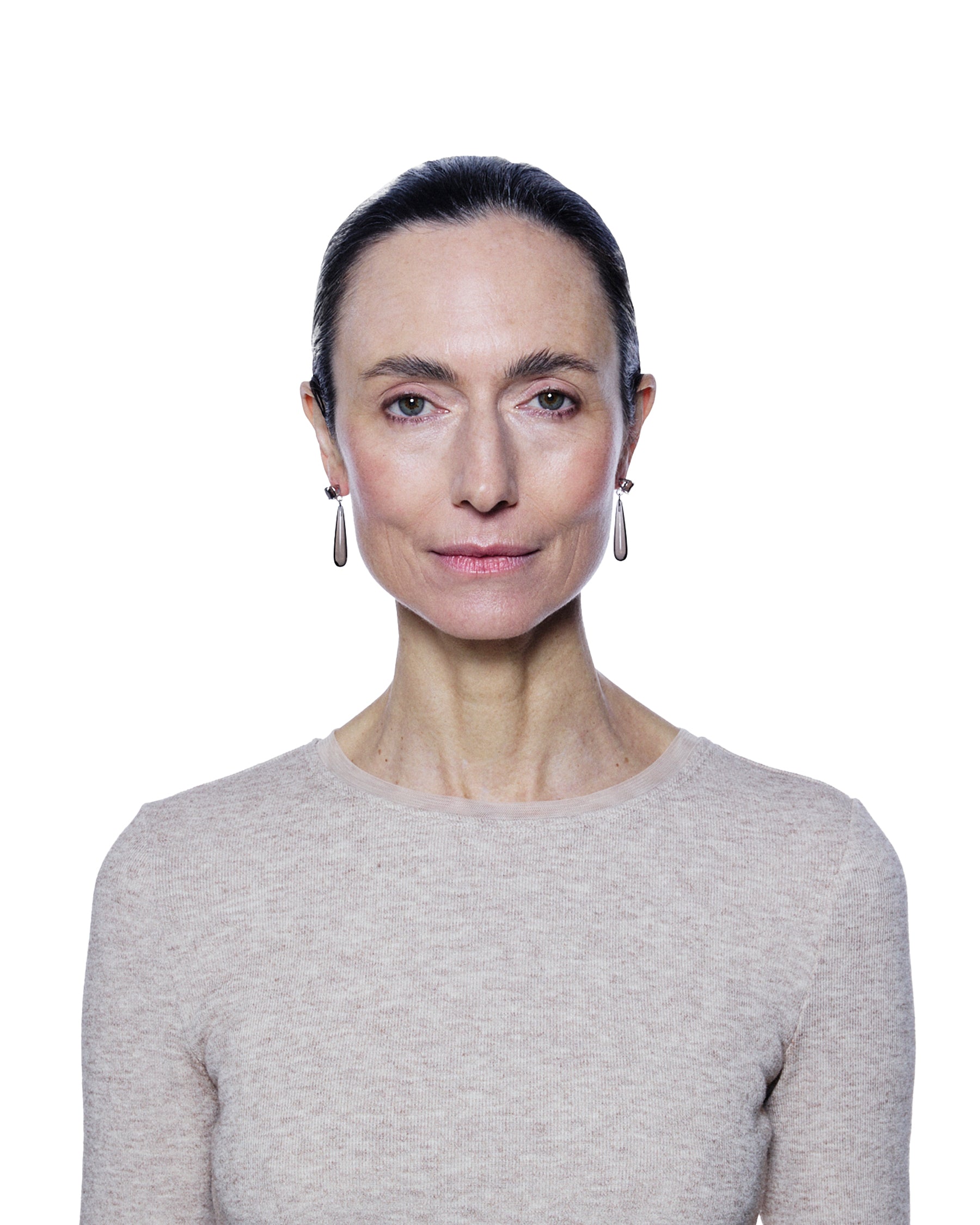 Ear Drop Lux — Smokey Quartz