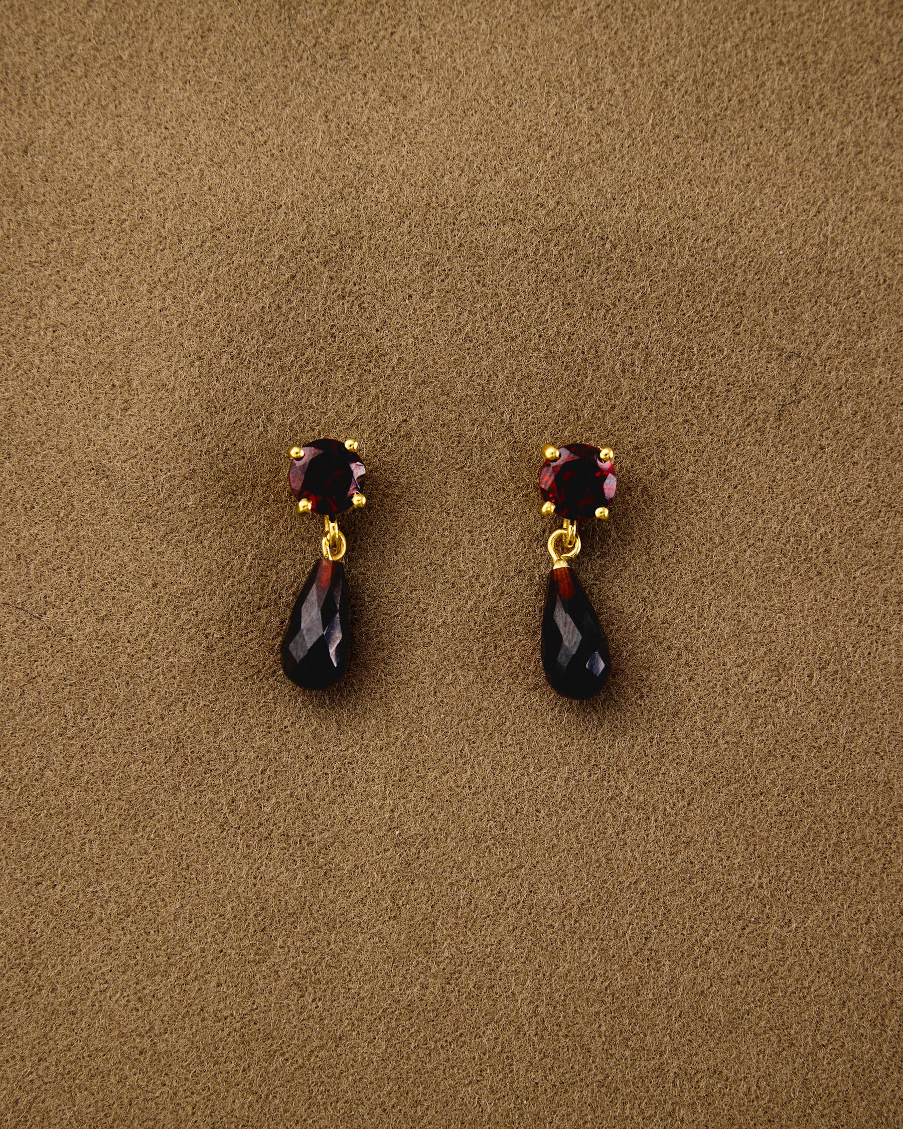 Ear Drop Lux — Mini Garnet