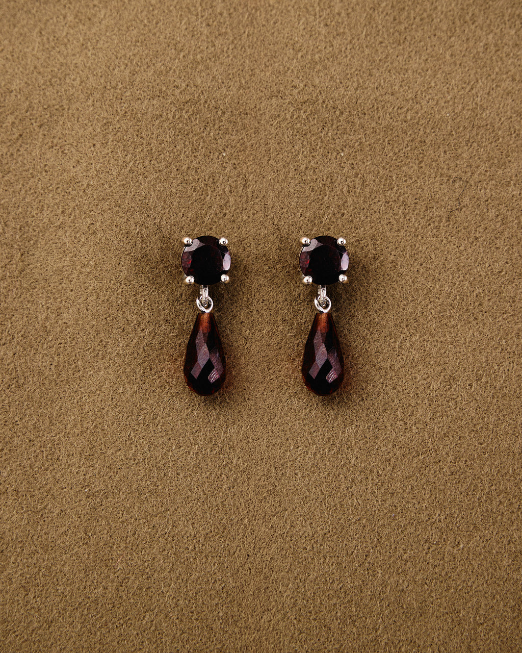 Ear Drop Lux — Mini Garnet