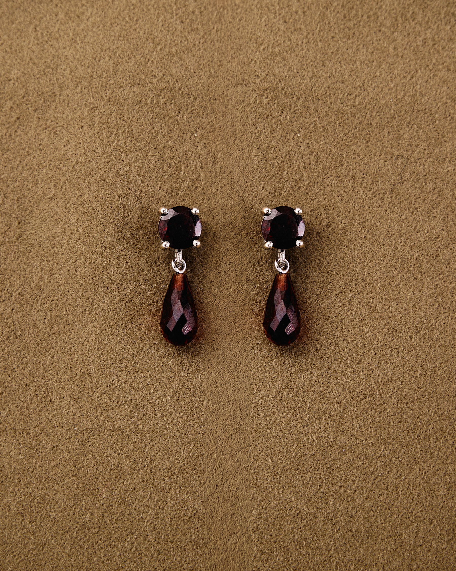 Ear Drop Lux — Mini Garnet