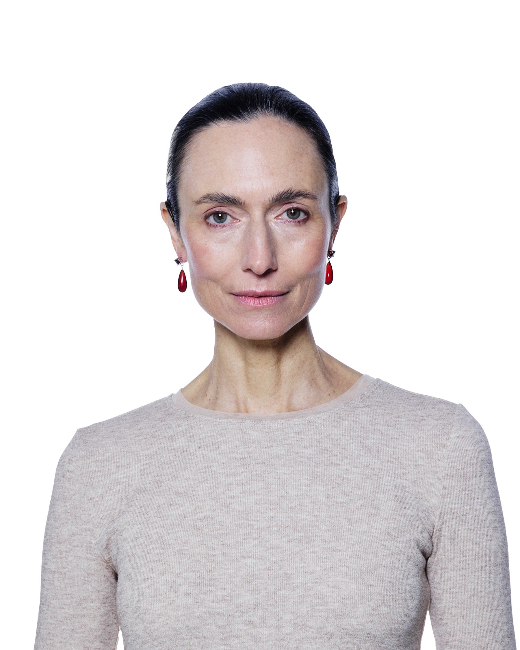 Ear Drop Lux — Garnet