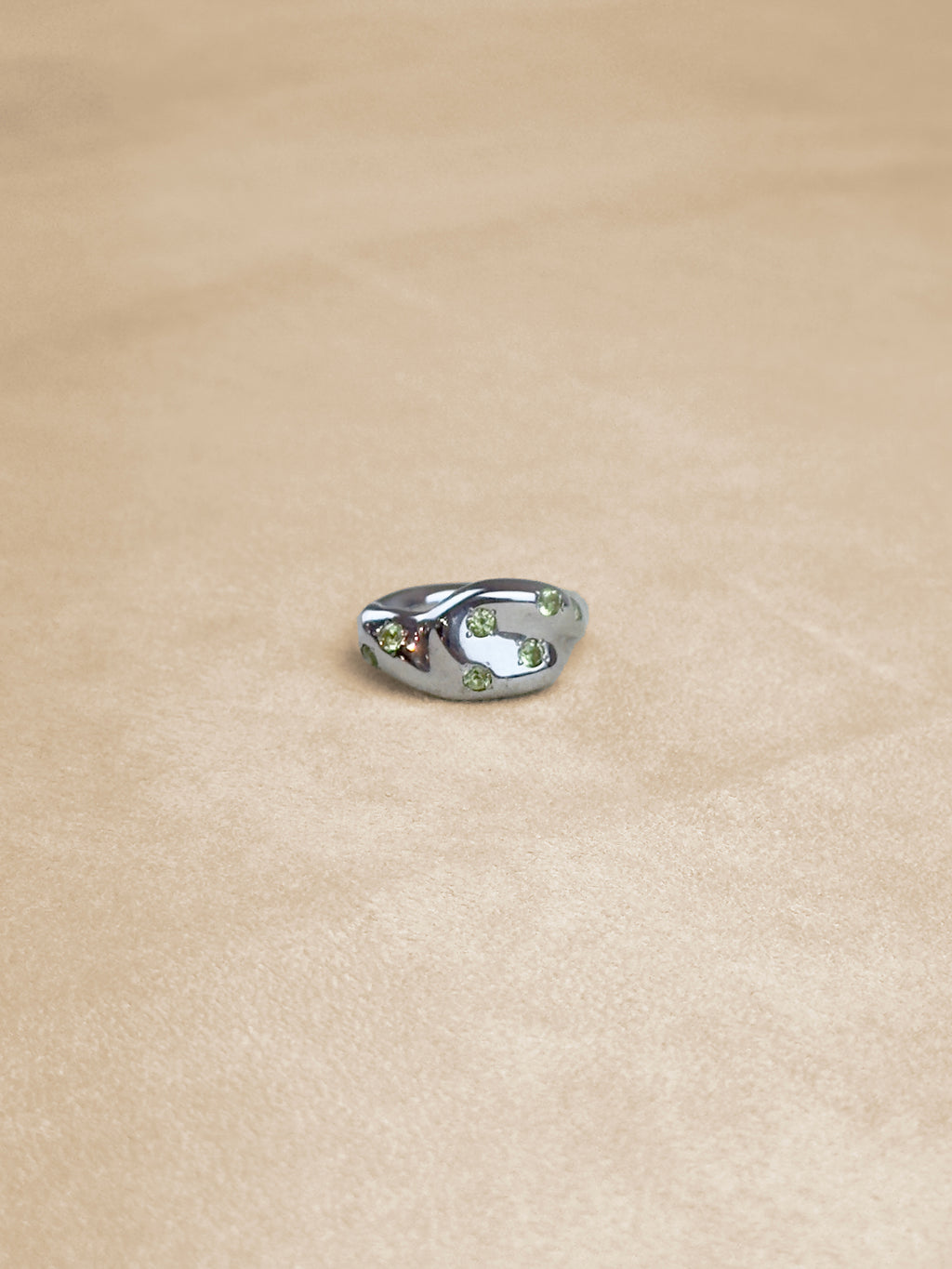 Jellybean – Prasiolite – Rhodium Plated