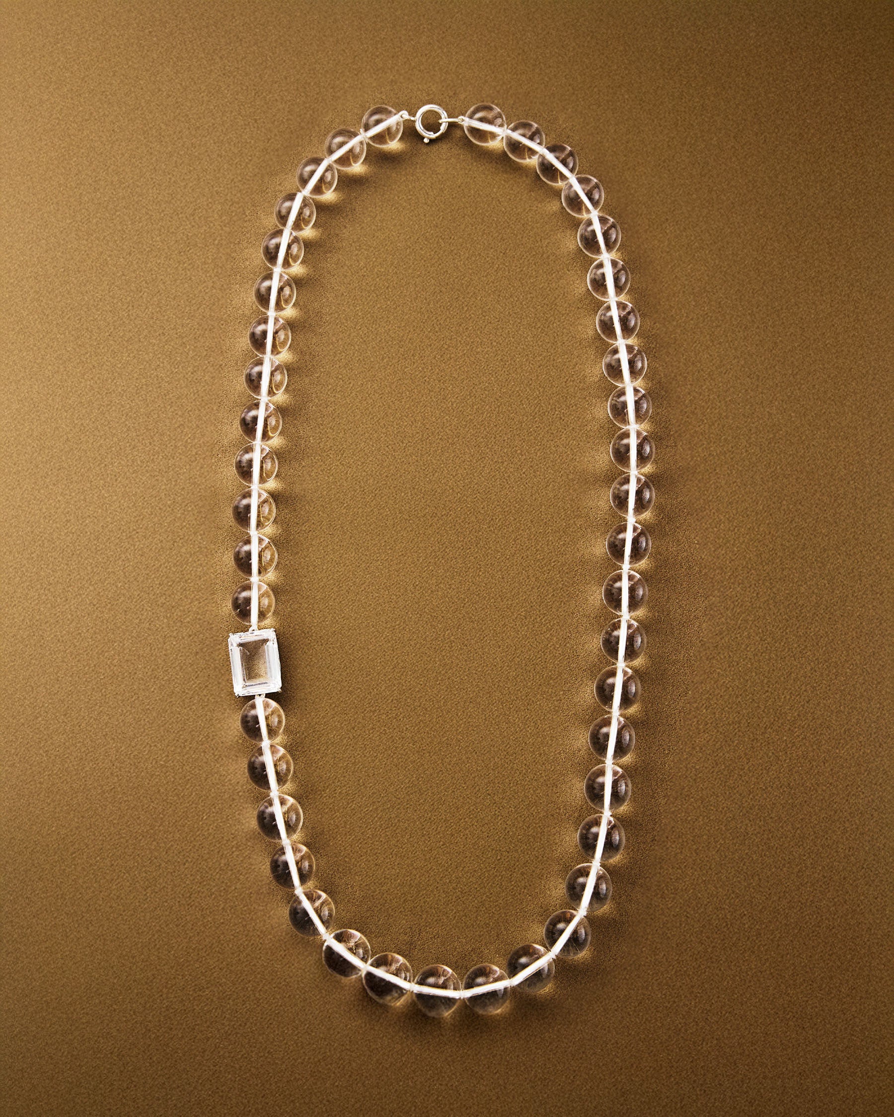 Medium Bead Necklace — Mountain Crystal