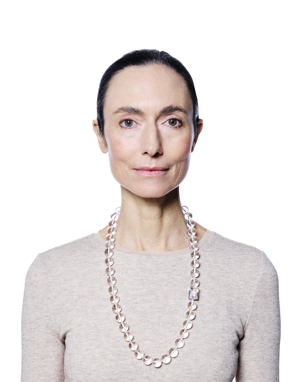 Medium Bead Necklace — Mountain Crystal